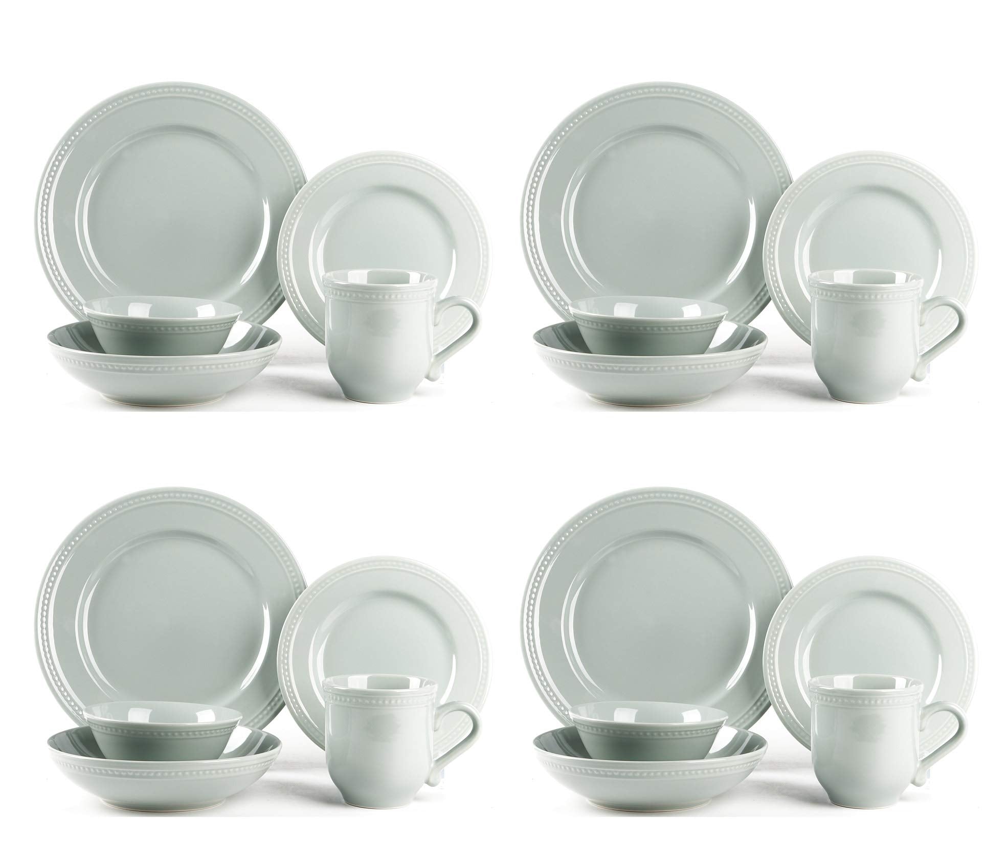 Pearl Dots Stoneware Dinnerware Set