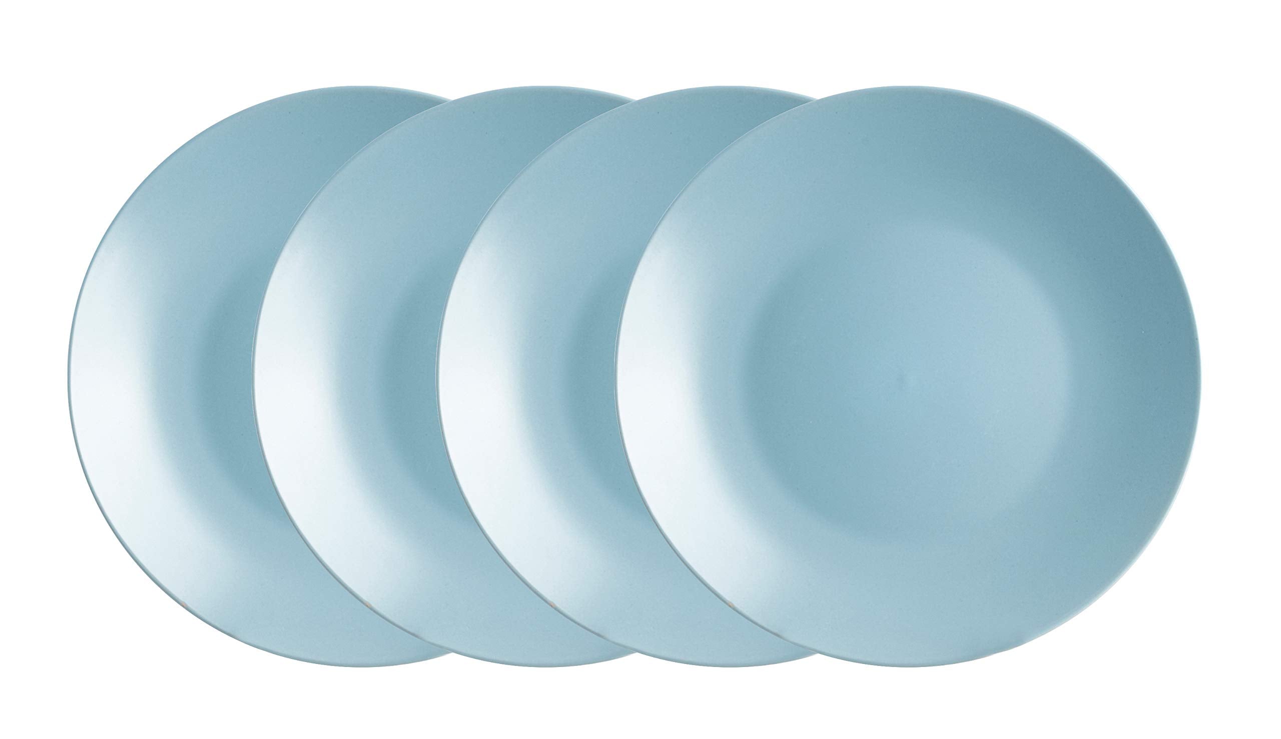 Colors Life 16 Dinnerware Set，Outside Shinny Black + Inside Matte Finished Color