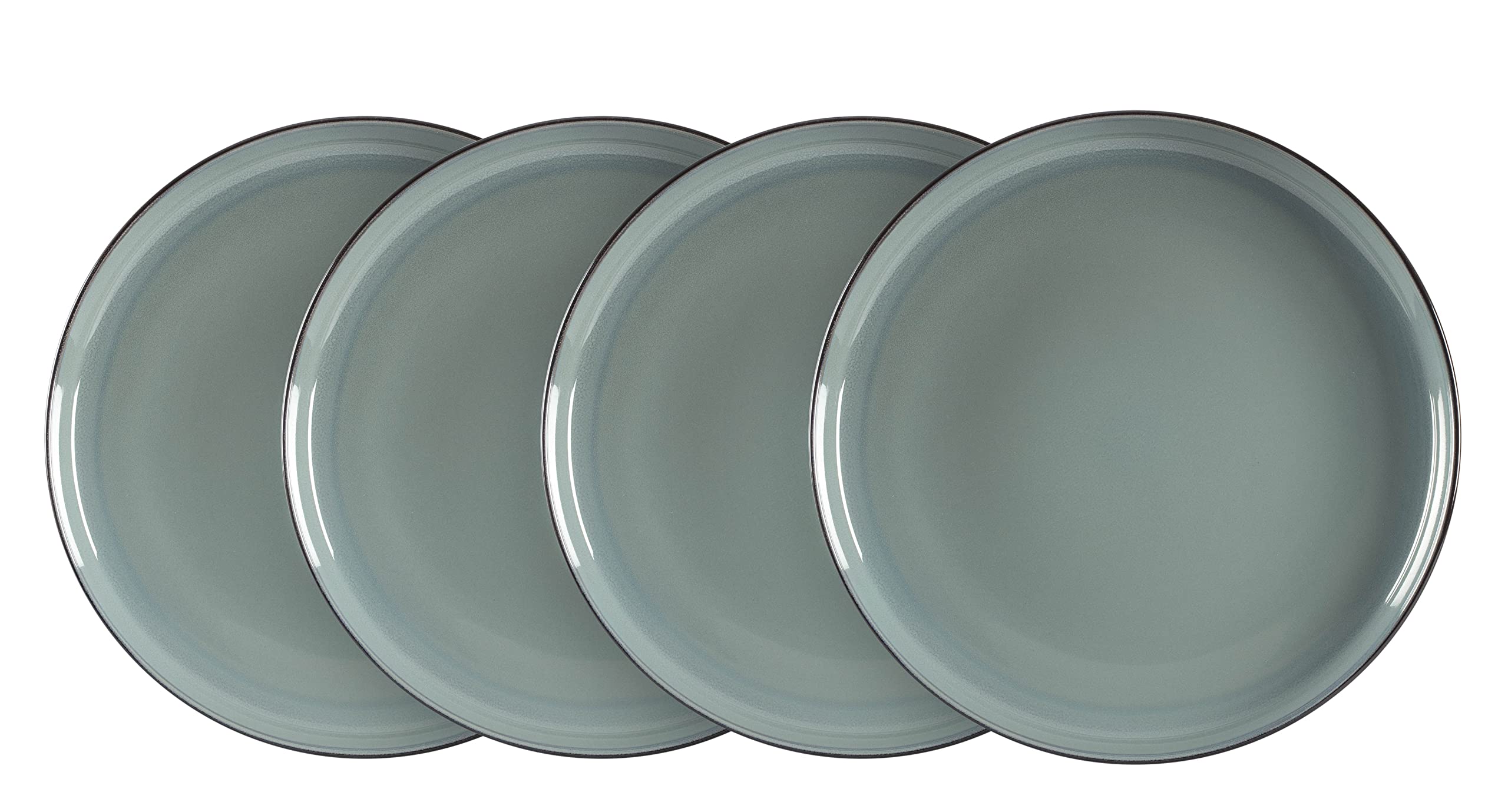 Nordic Shape Stoneware 20pc Dinnerware Set, Reactive Glaze