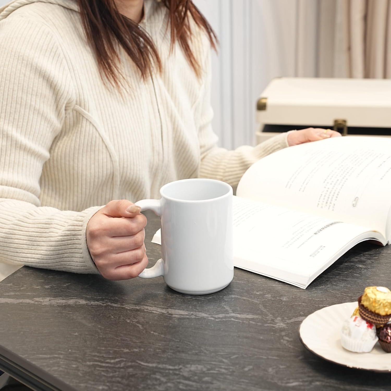 15oz Stoneware Sublimation Mug Blanks