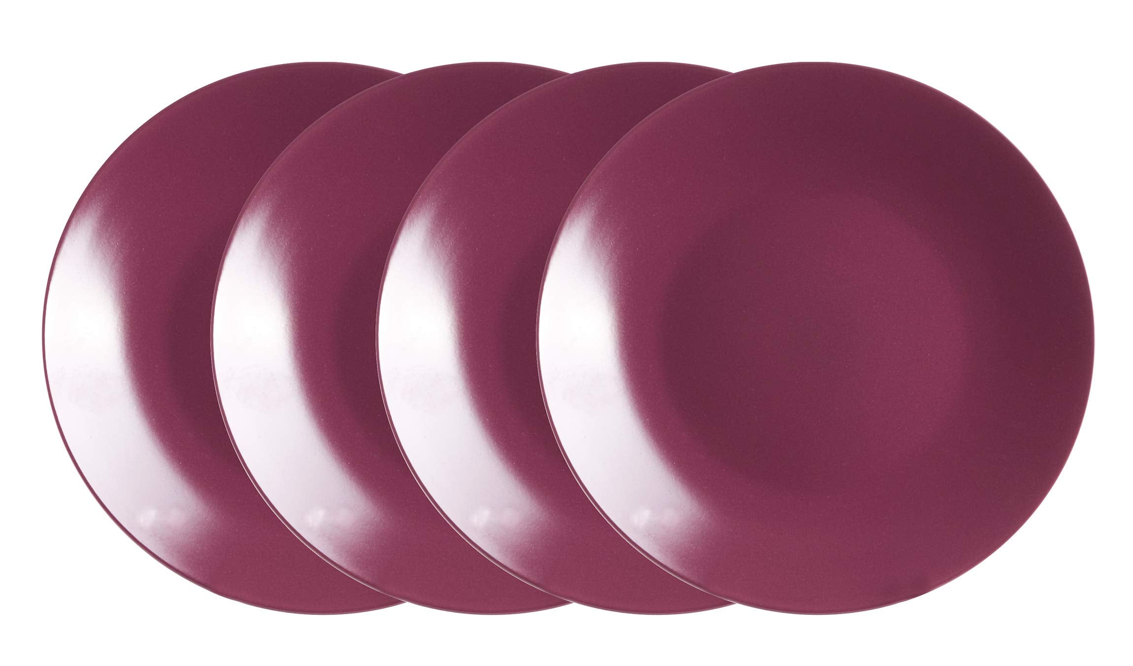 Colors Life 16 Dinnerware Set，Outside Shinny Black + Inside Matte Finished Color