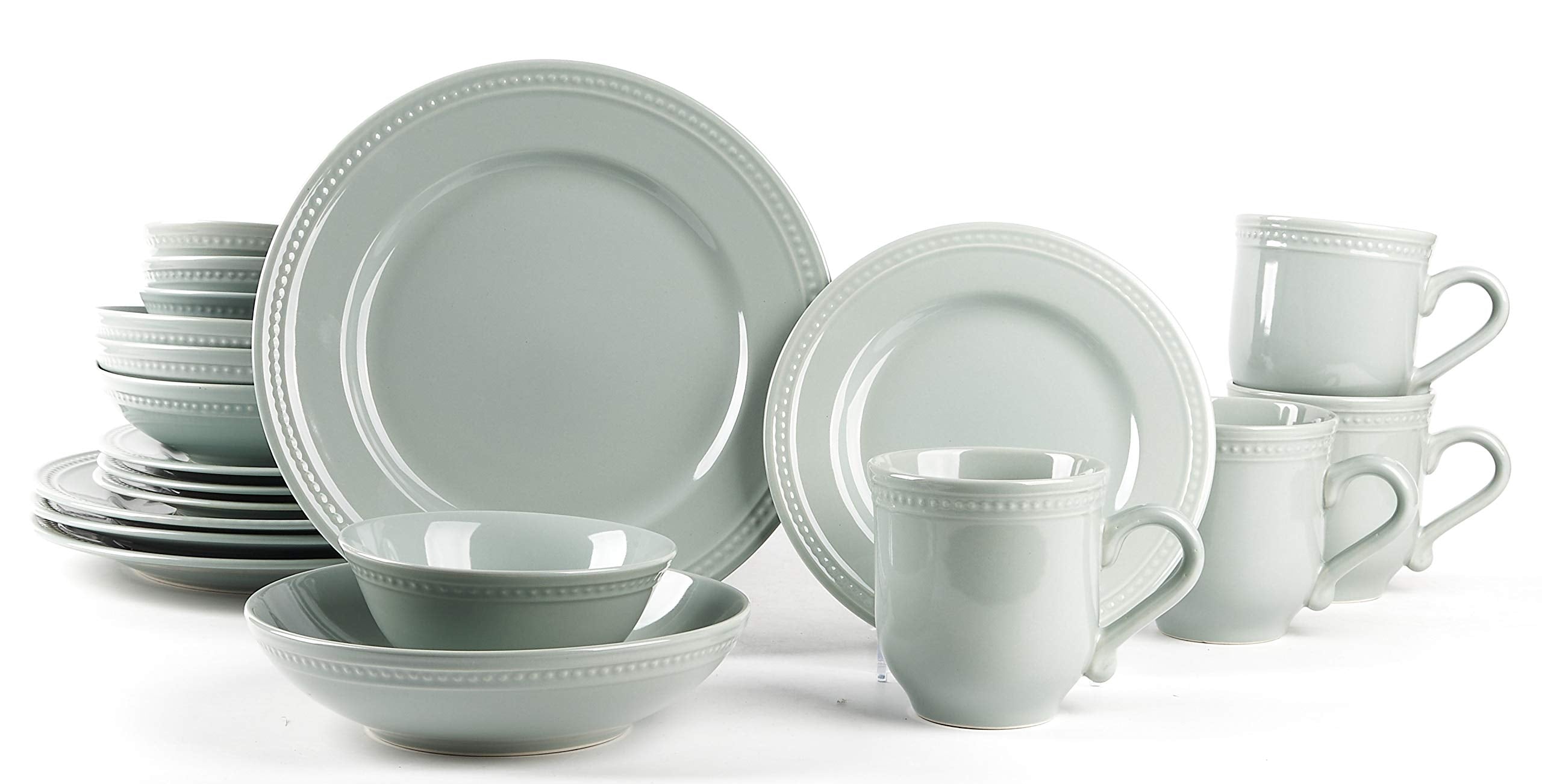 Pearl Dots Stoneware Dinnerware Set