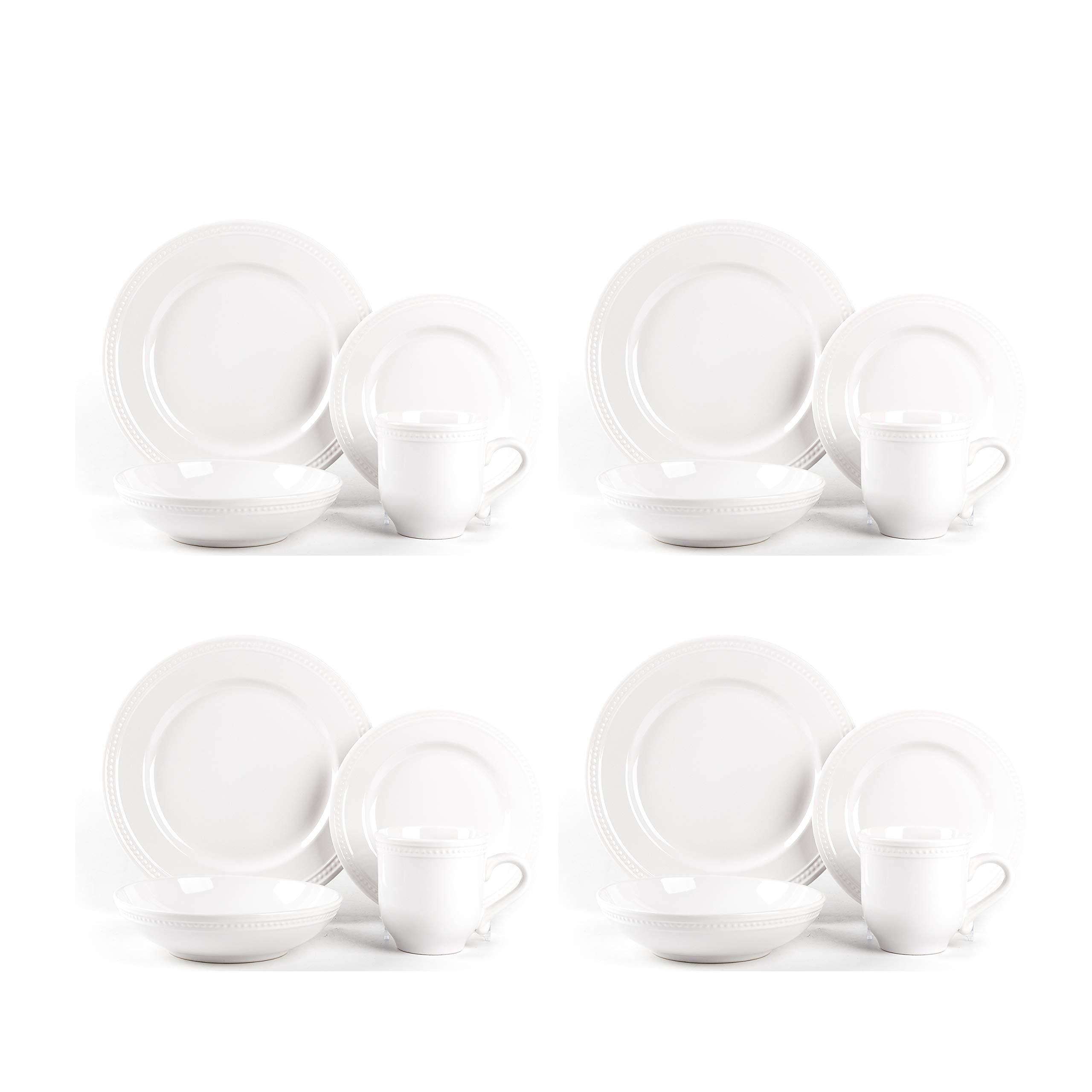 Pearl Dots Stoneware Dinnerware Set