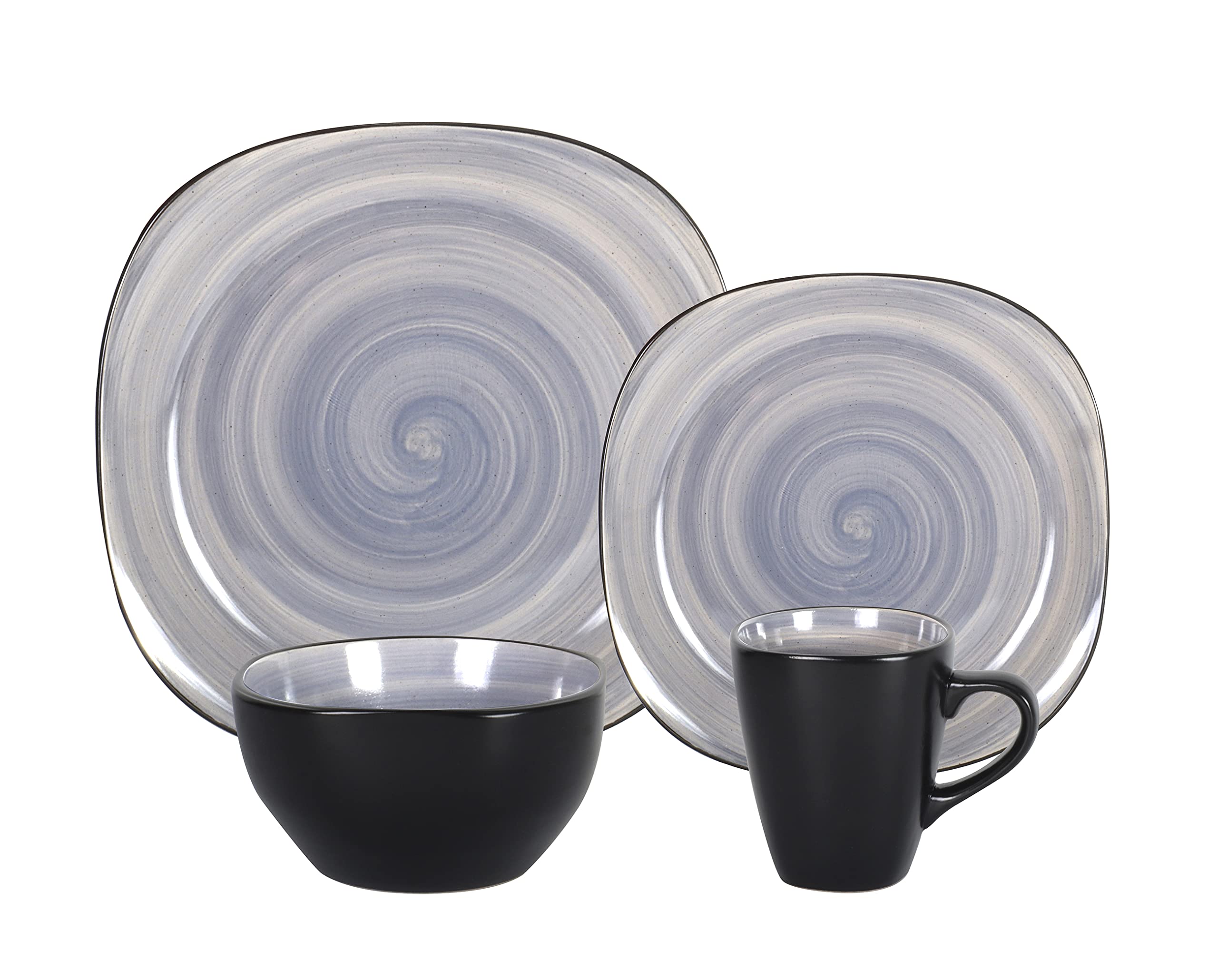 Stoneware Square 16pc Dinnerware Set