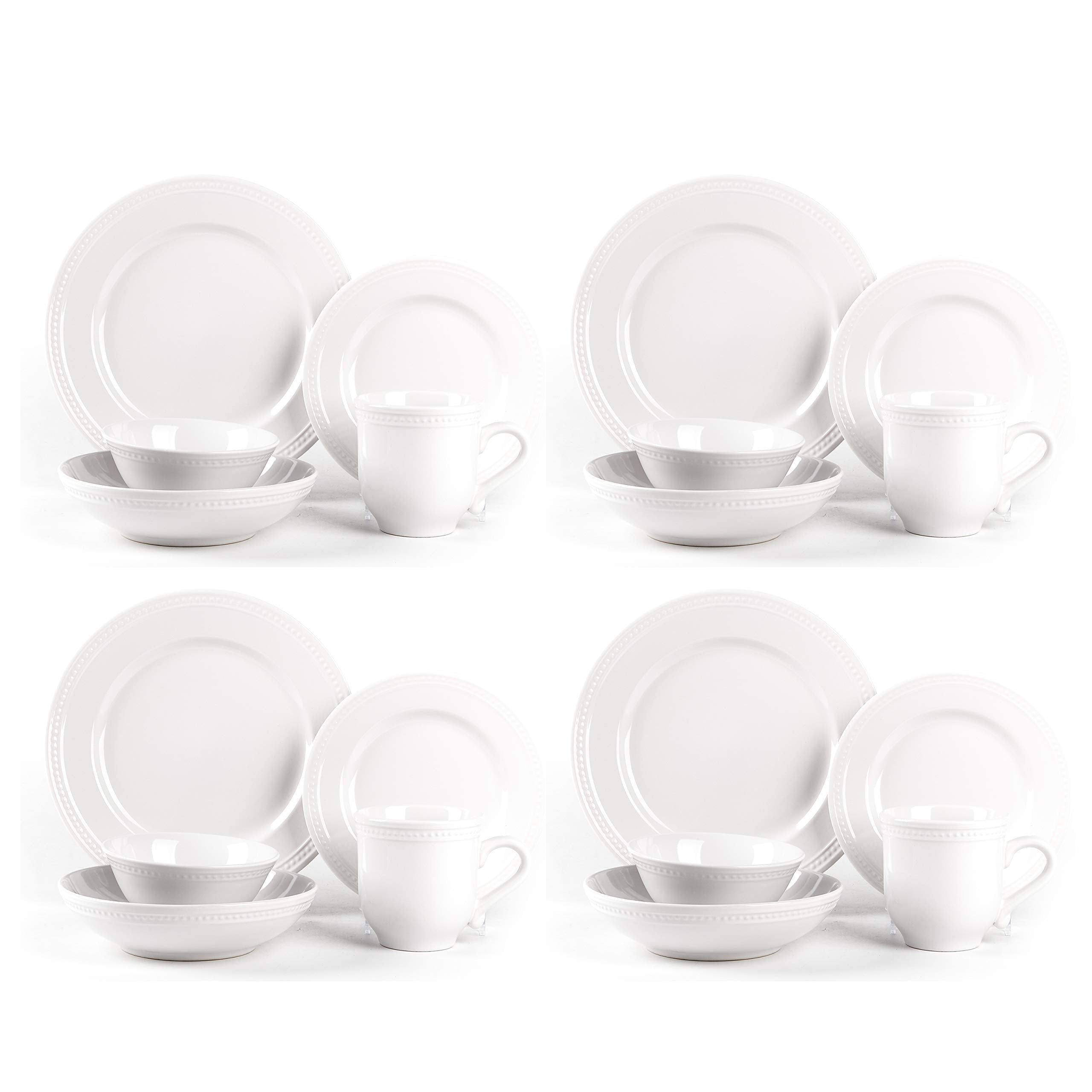 Pearl Dots Stoneware Dinnerware Set