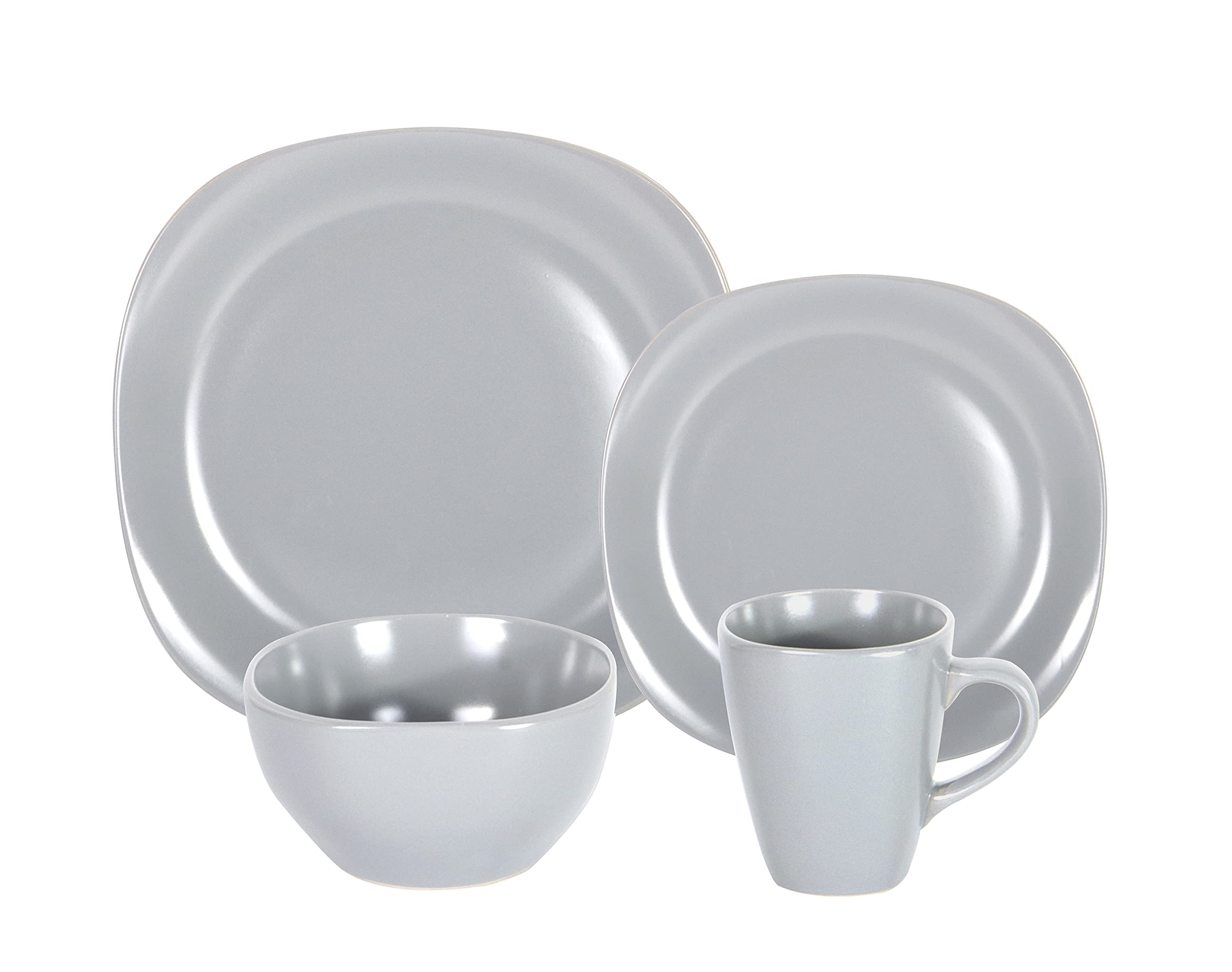 Stoneware Square 16pc Dinnerware Set