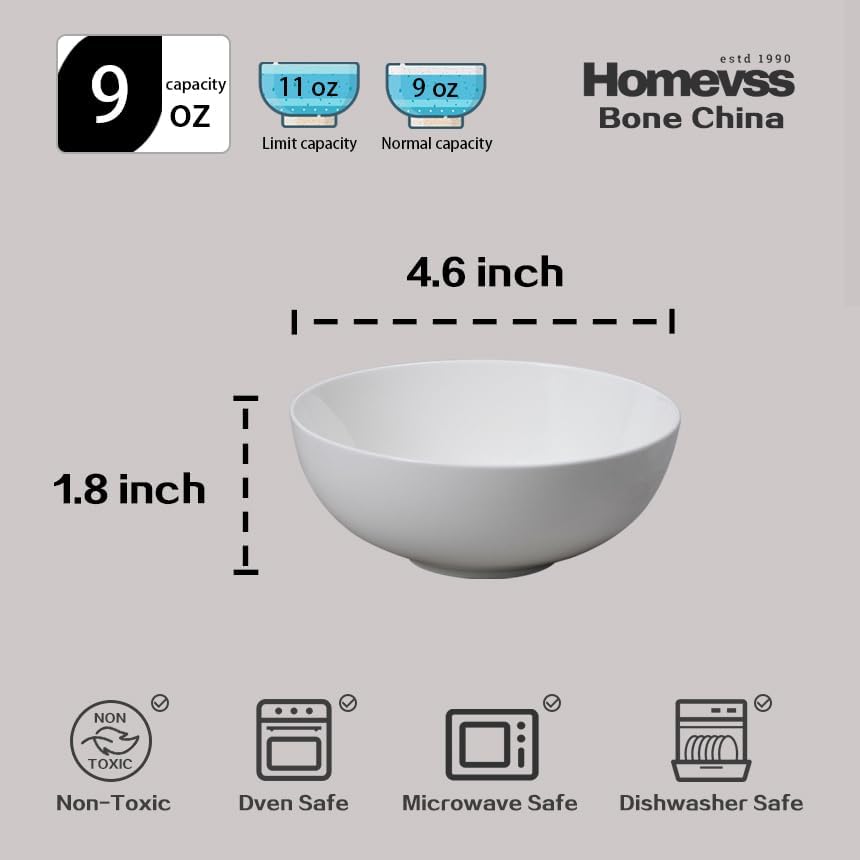 Bone China Coupe Bowl Set (Royal Bowls)