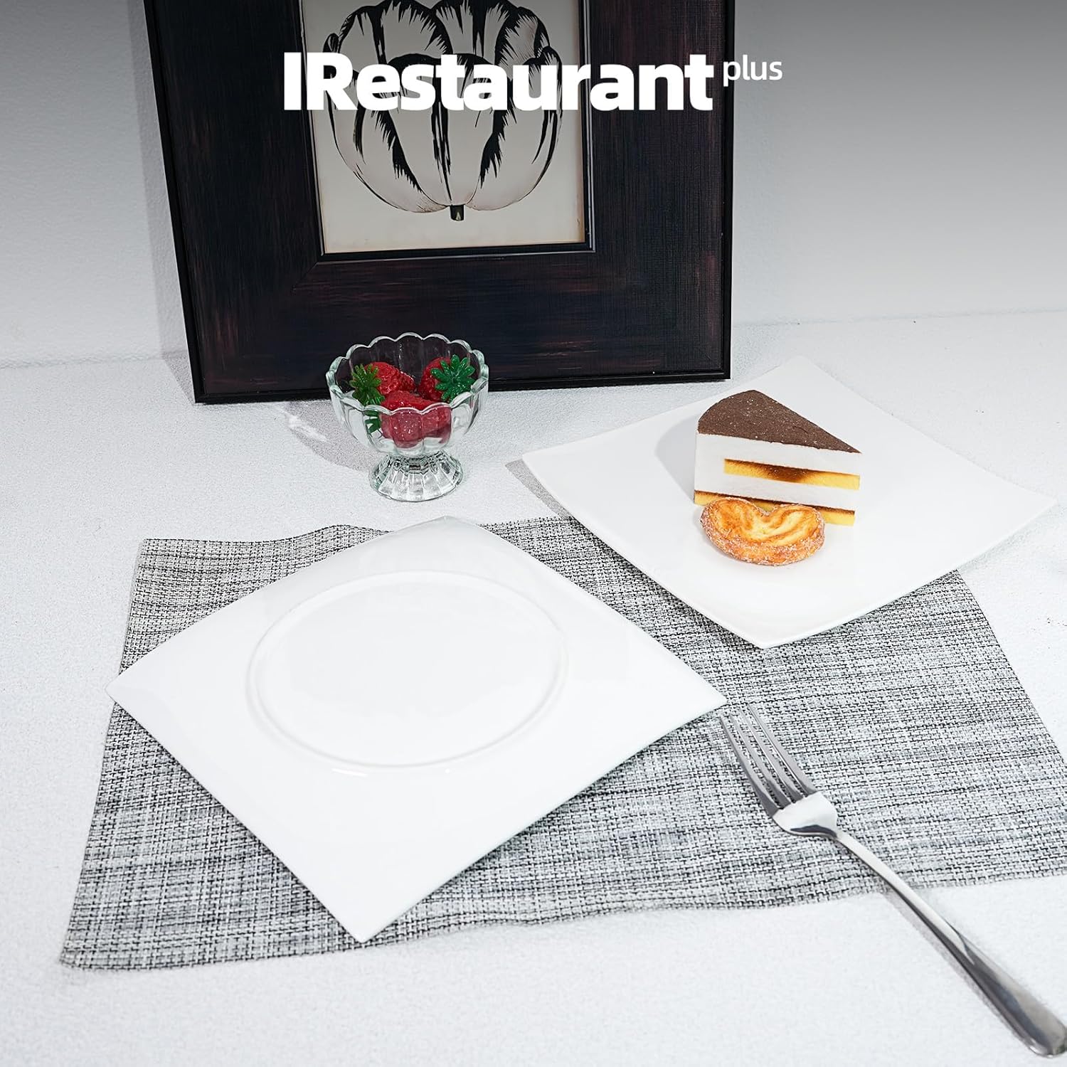 Elegance White Geometric Bone China Pieces (Select Item)