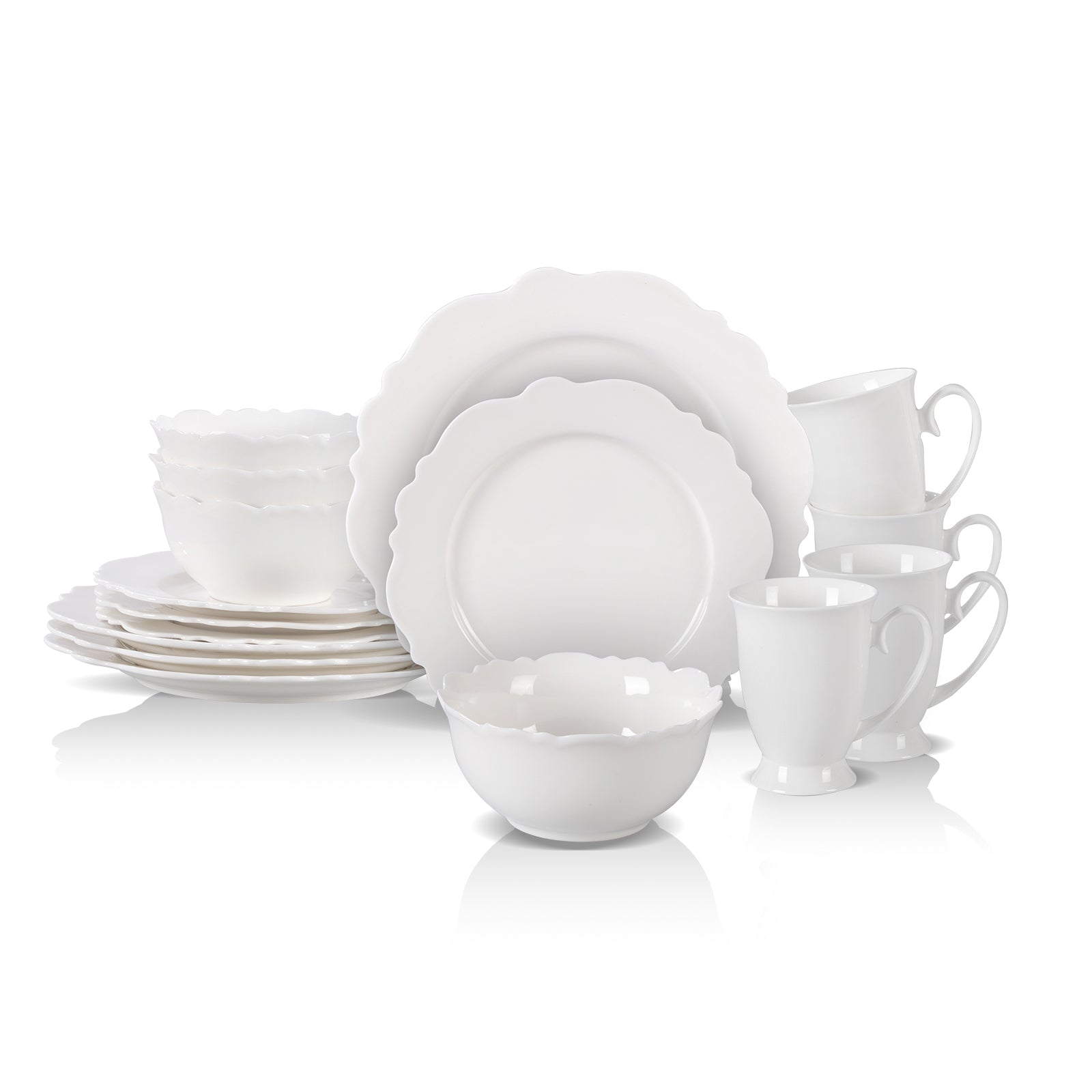 Bone China Embossed Winds Dinnerware Set