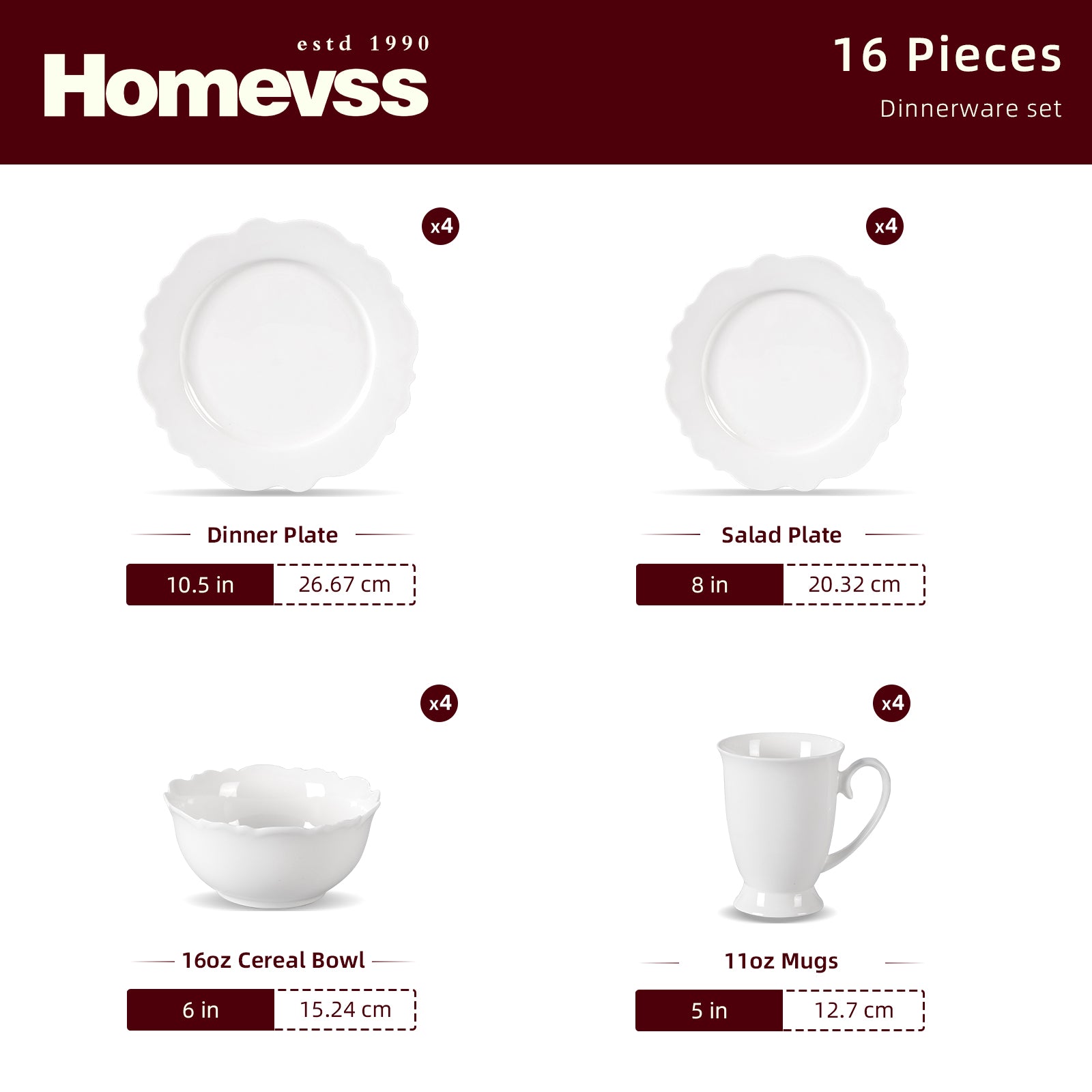 Bone China Embossed Winds Dinnerware Set