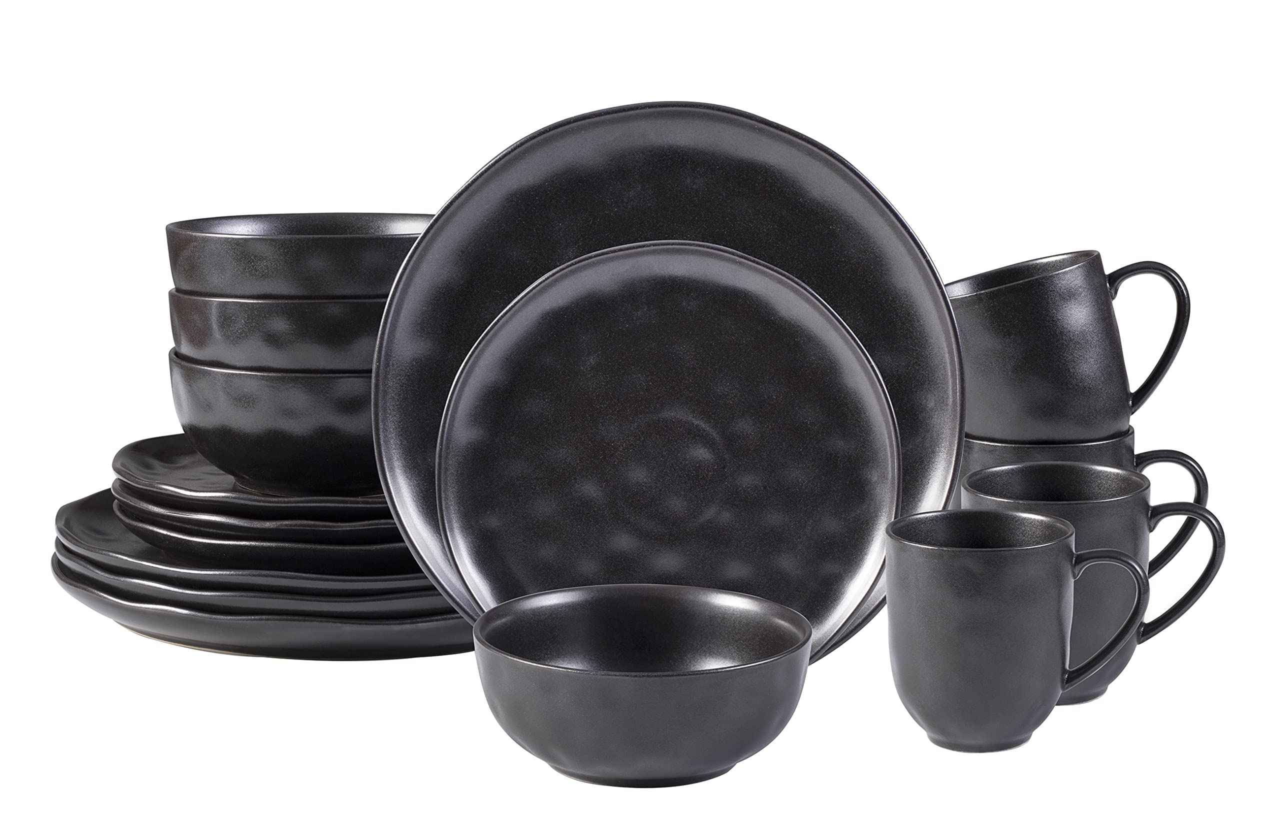 Stoneware Reactive Glaze Organic Sky Star Dinnerware Set