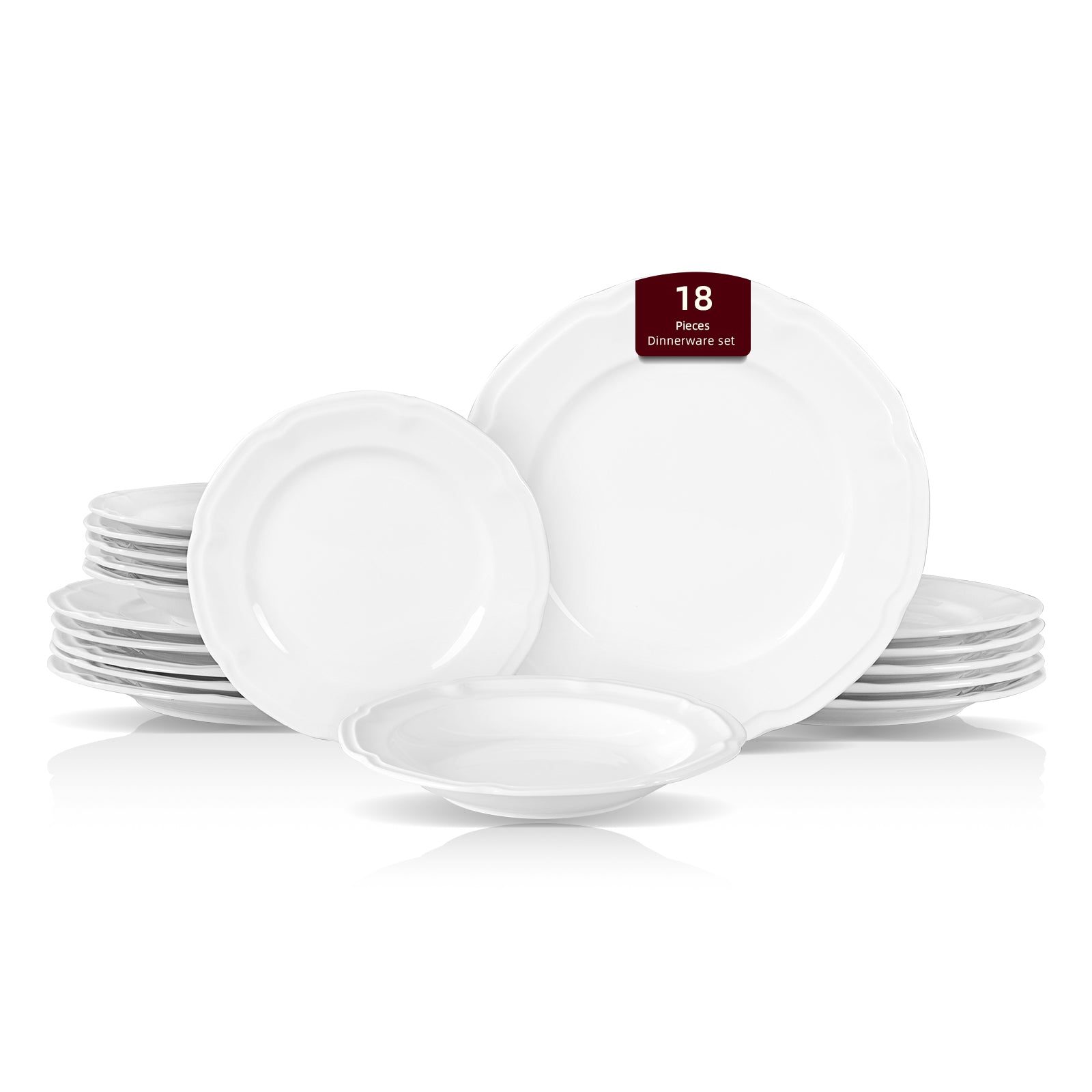 Bone China Embossed French Countryside Dinnerware Set