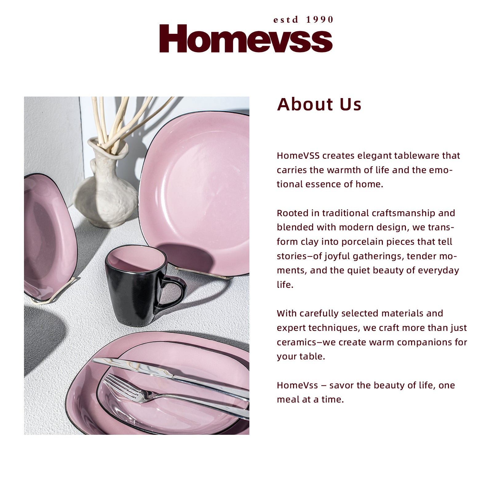 Stoneware Square Dinnerware Set