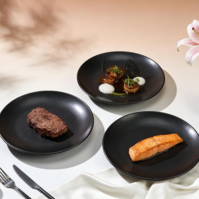Commercial-Grade Stoneware Coupe Plates