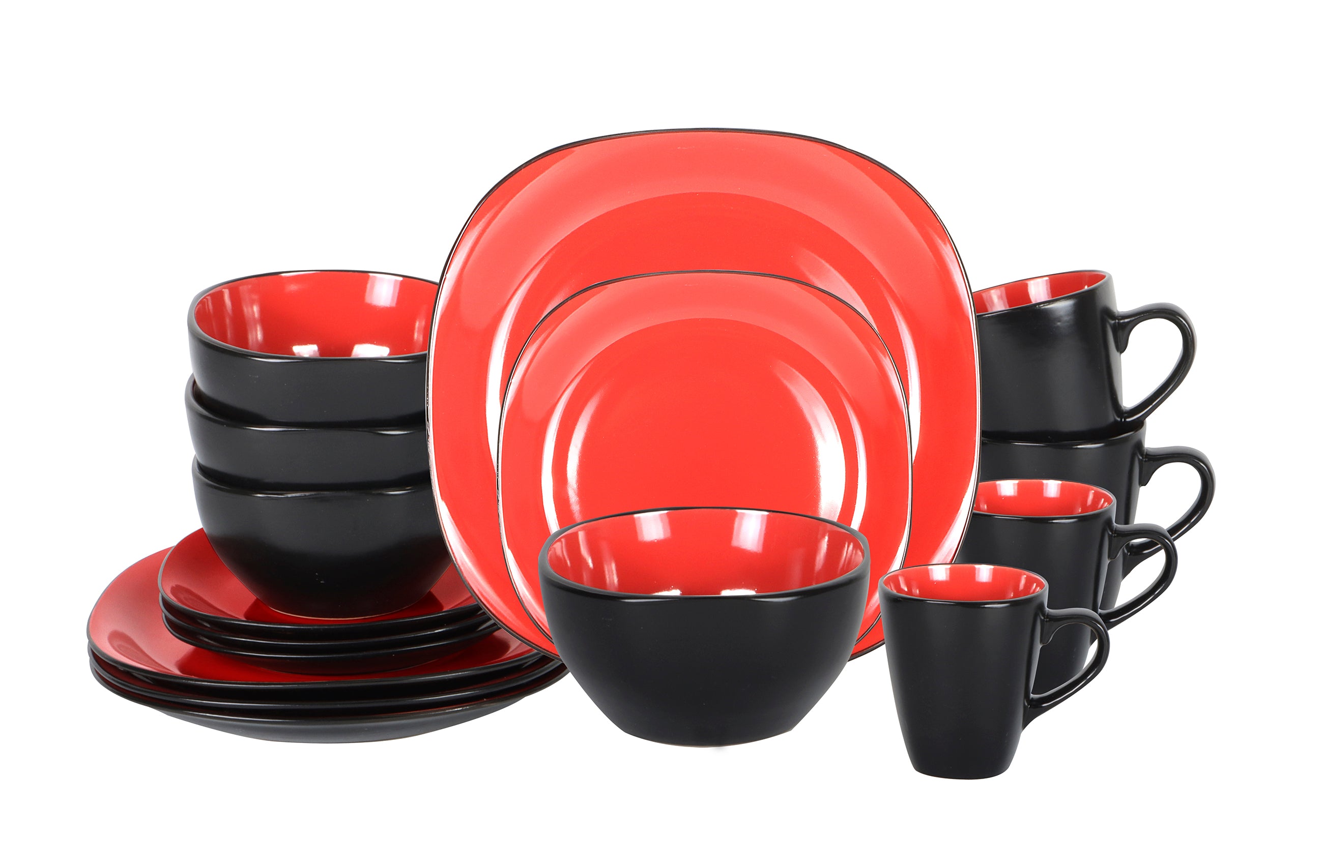 Stoneware Square Dinnerware Set