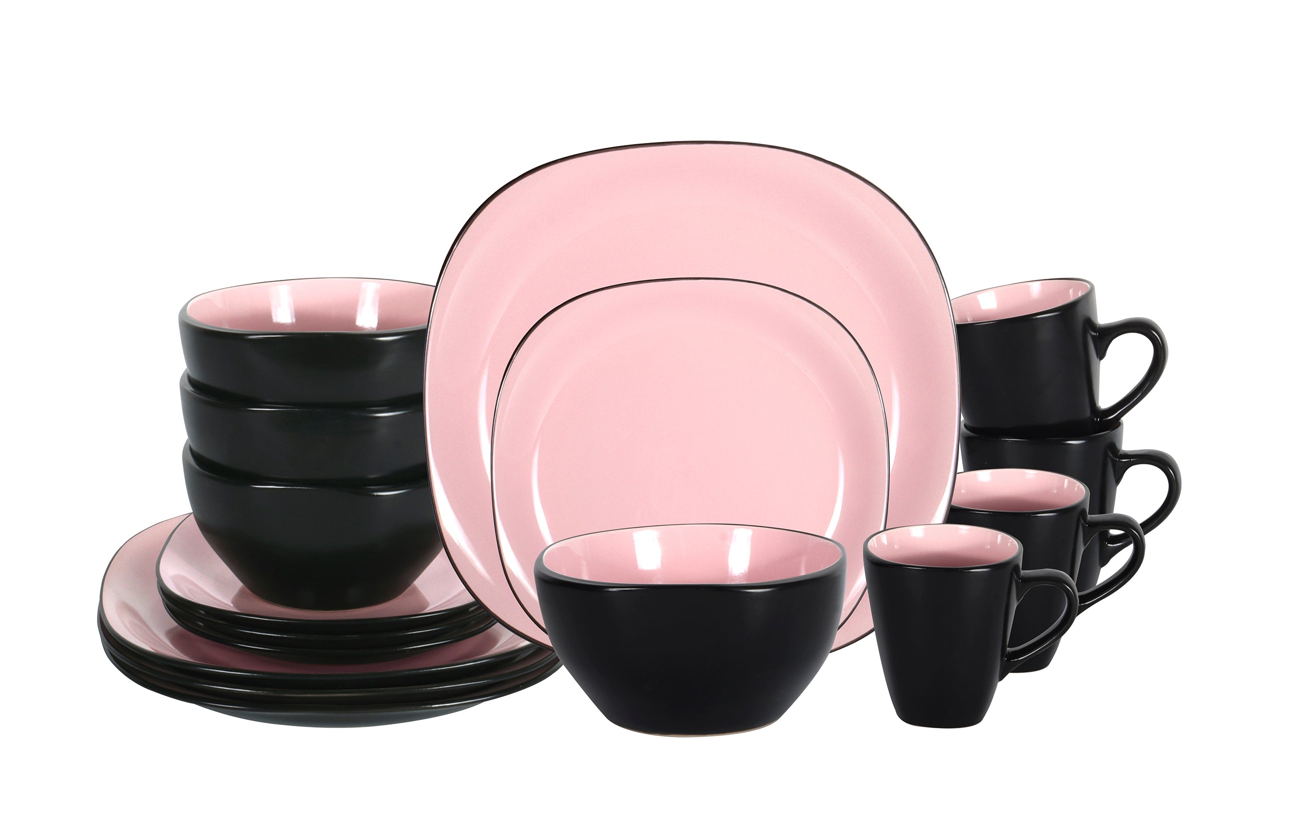 Stoneware Square Dinnerware Set