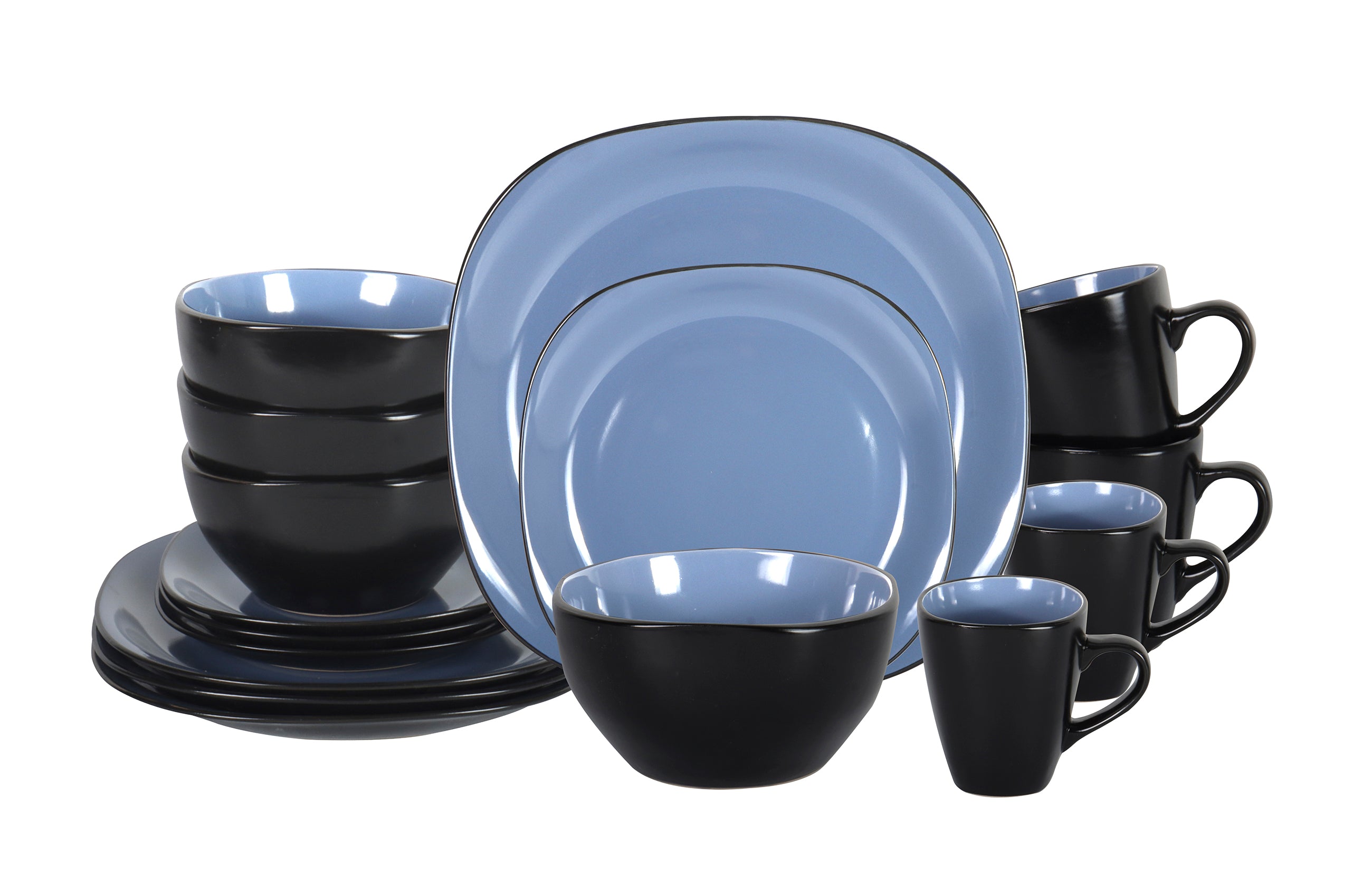 Stoneware Square Dinnerware Set