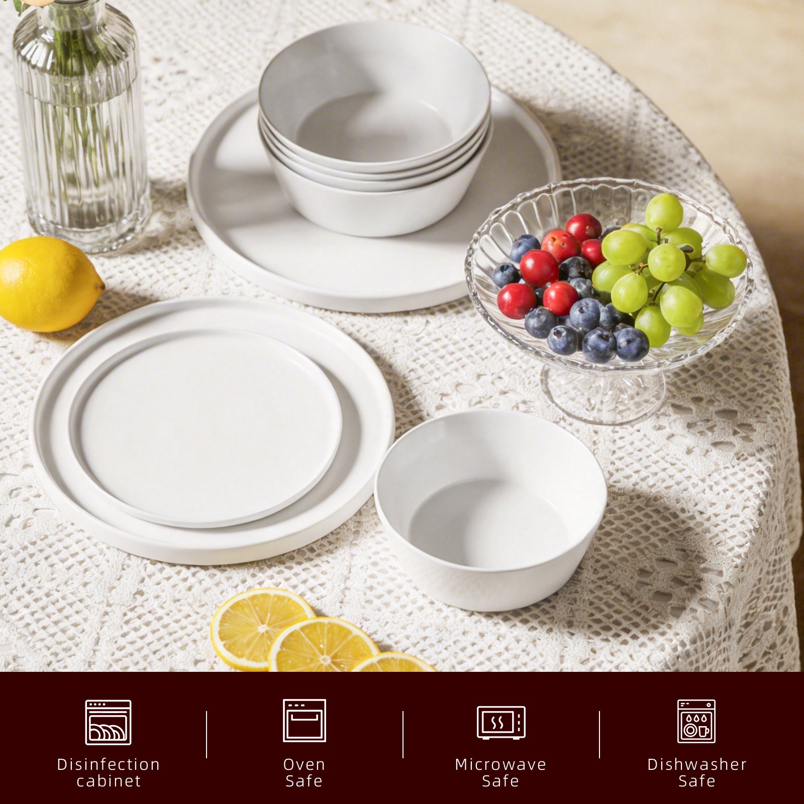 Bone China Nordic Cone Shape  Dinnerware Set