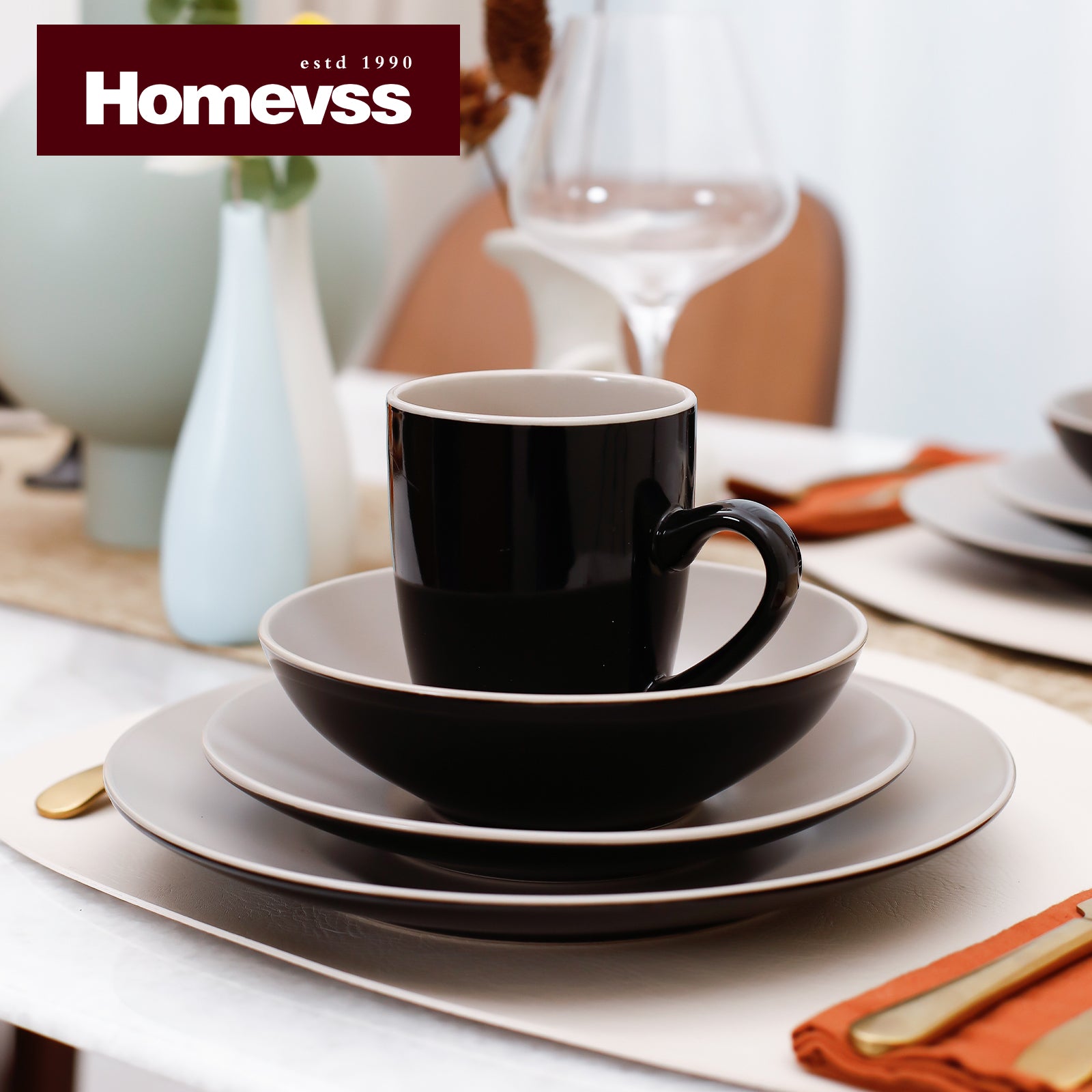 Colors Life Stoneware Dinnerware Set,HW