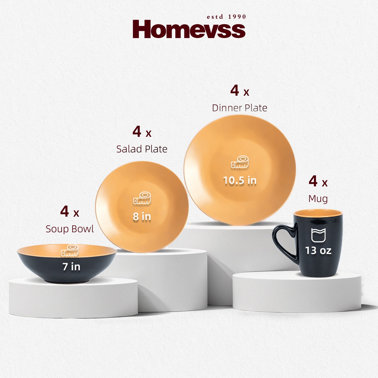 Colors Life Stoneware Dinnerware Set,HW