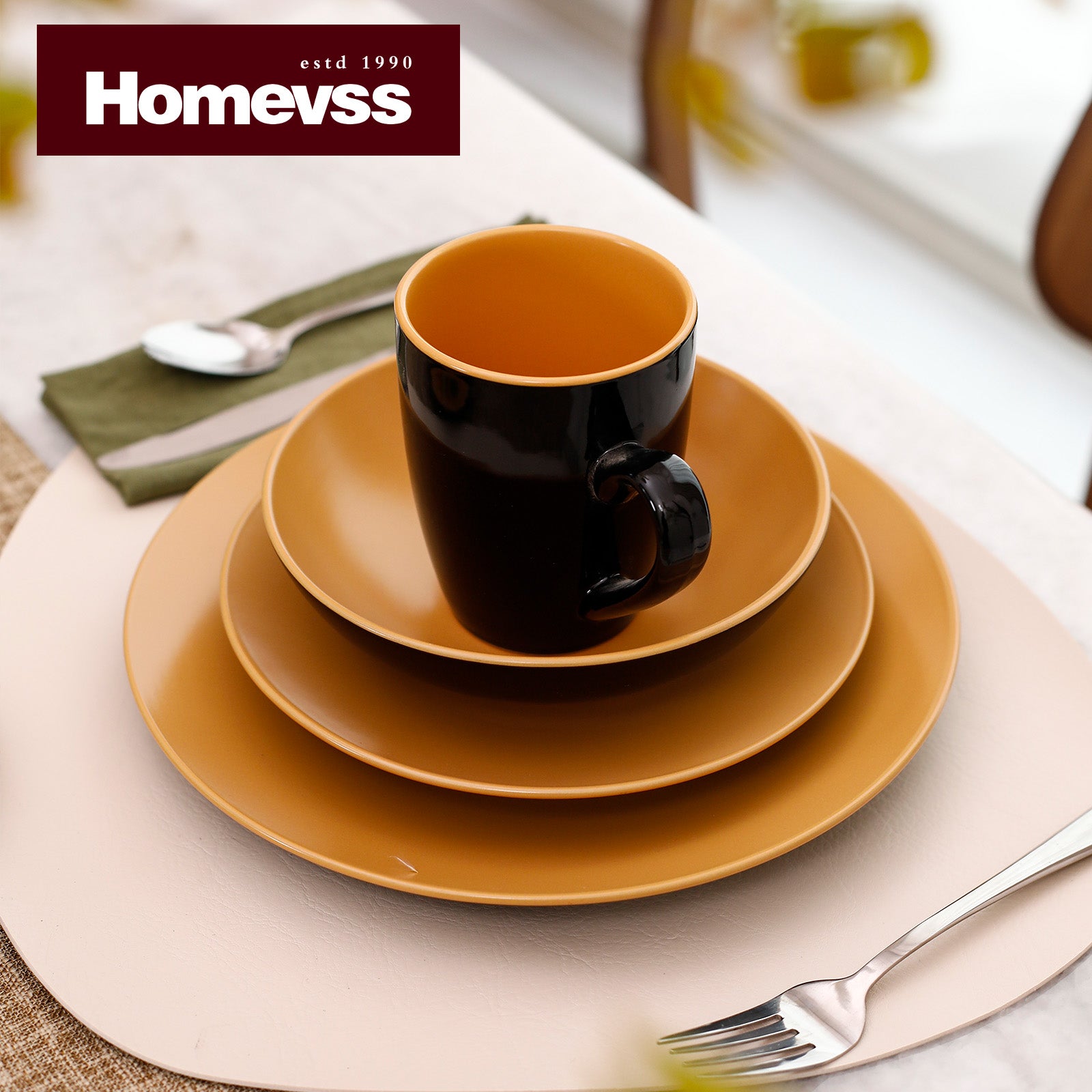 Colors Life Stoneware Dinnerware Set,HW