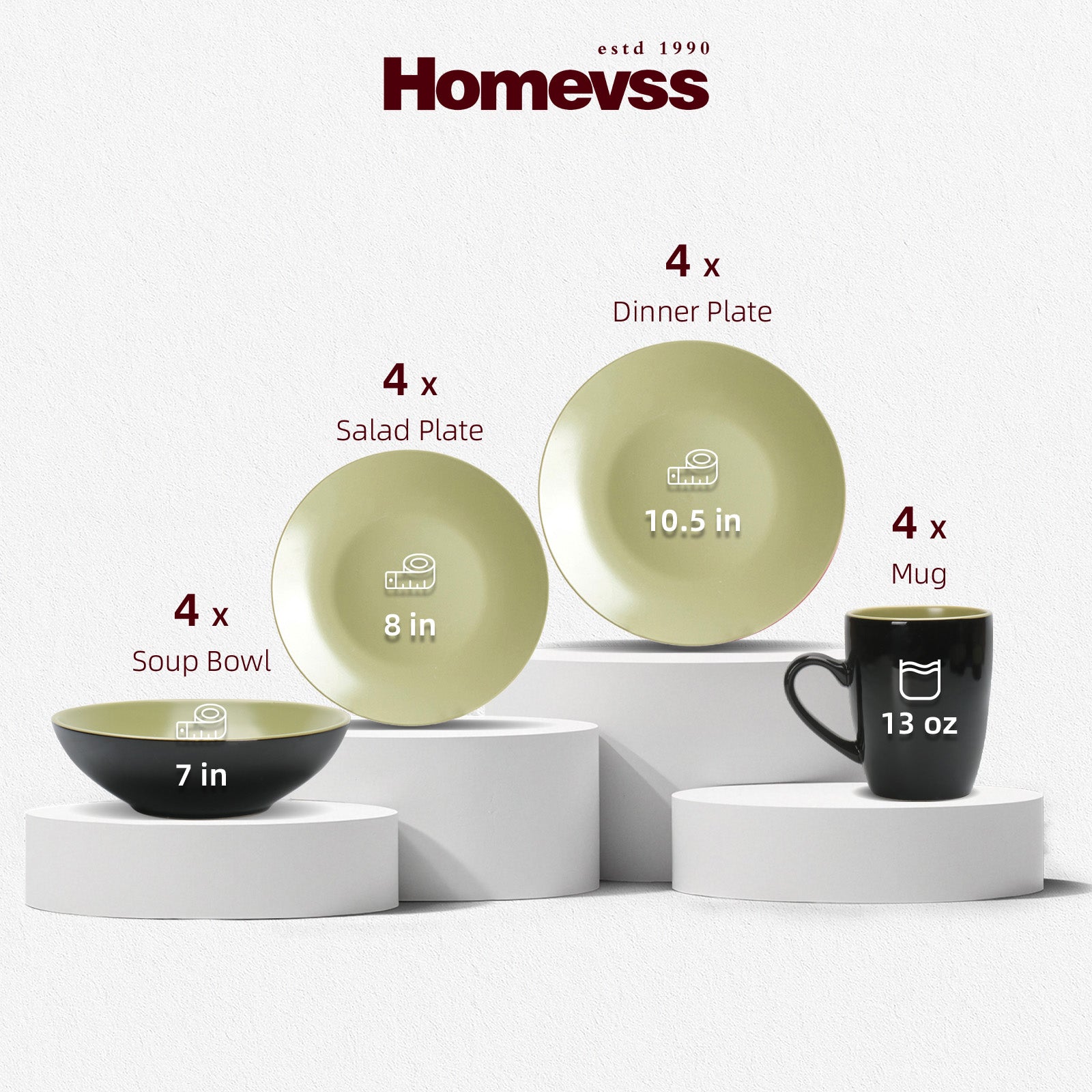 Colors Life Stoneware Dinnerware Set,HW