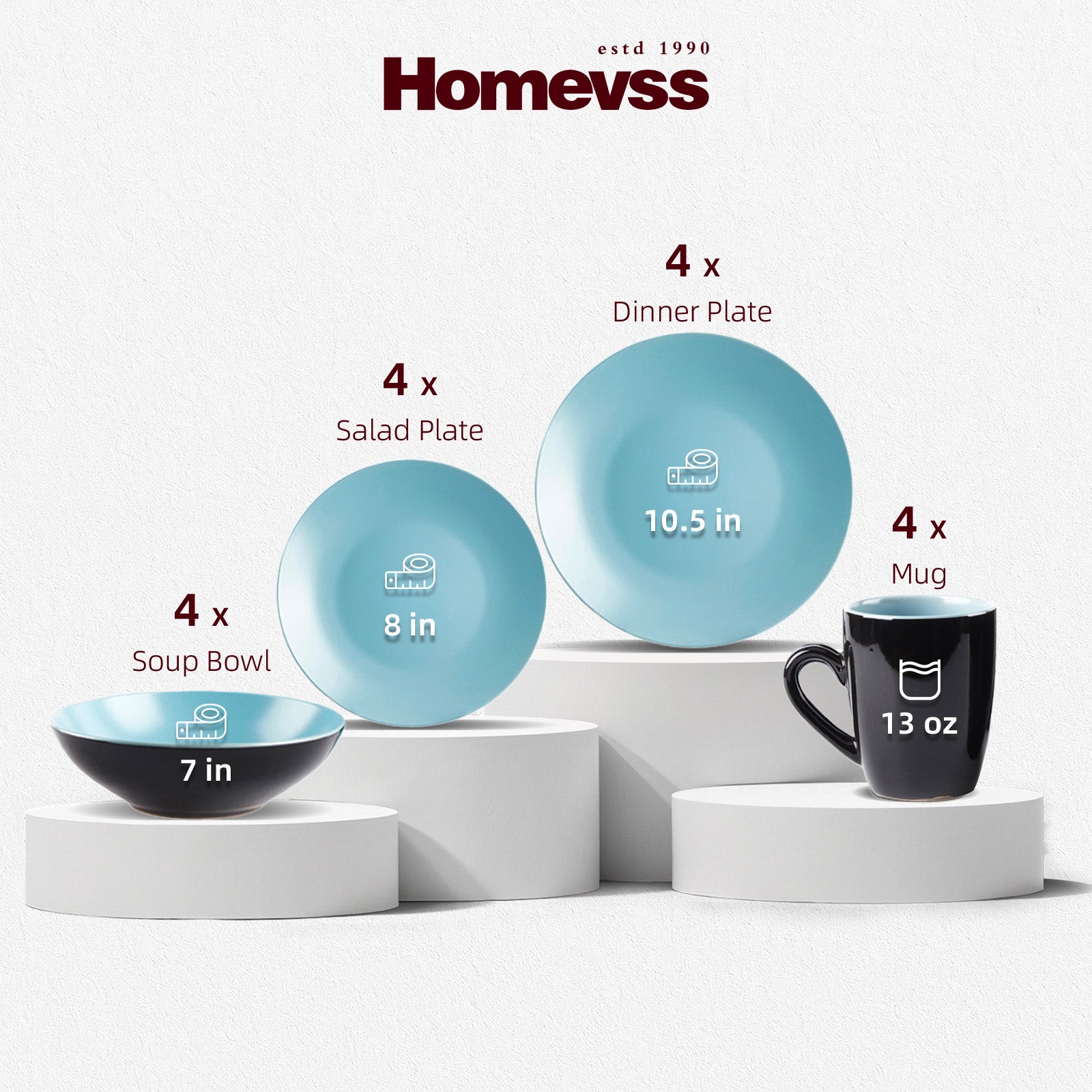 Colors Life Stoneware Dinnerware Set,HW