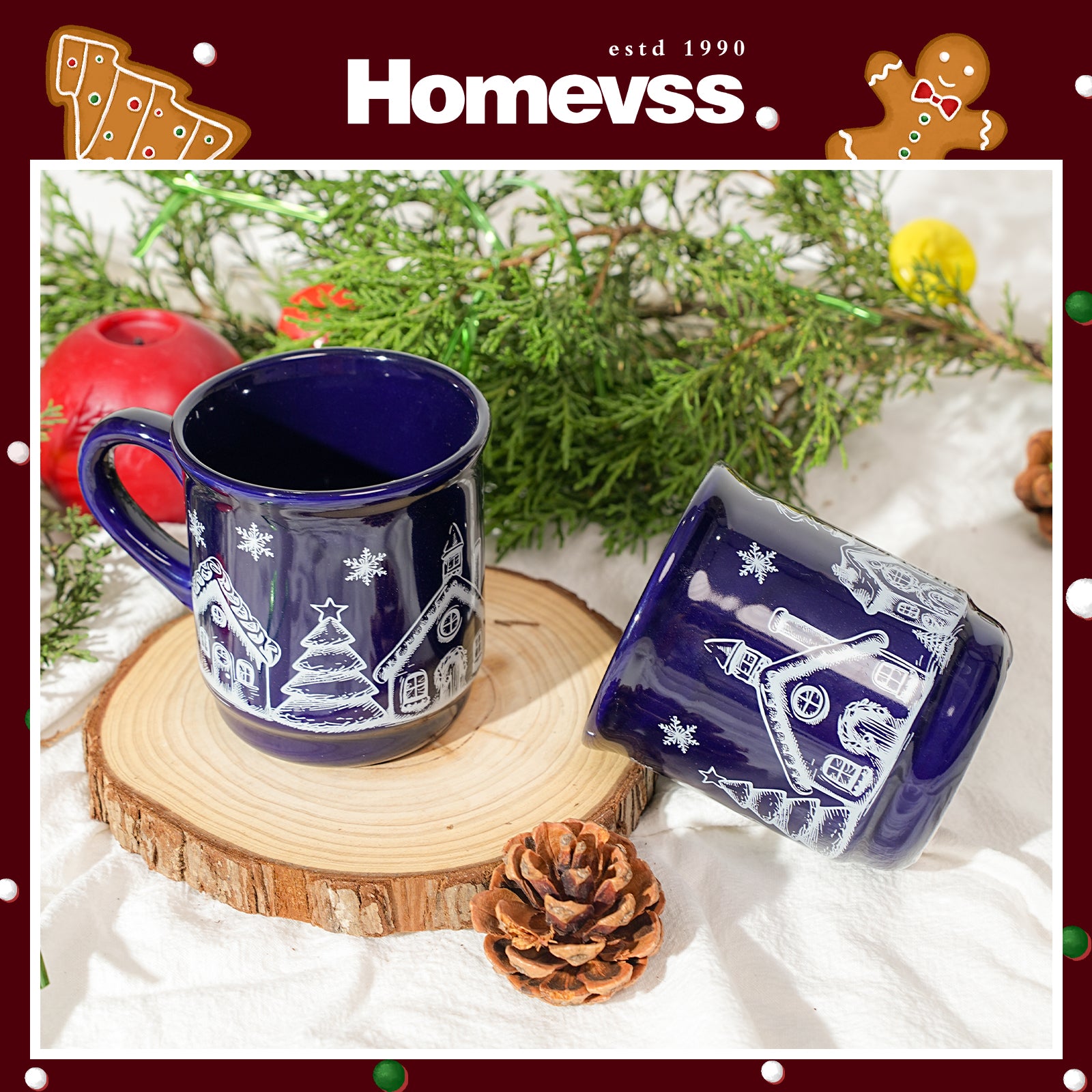 8.5 oz Ceramic Christmas Coffee Mug