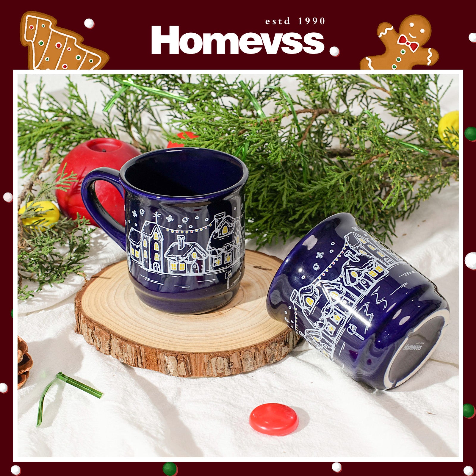 8.5 oz Ceramic Christmas Coffee Mug