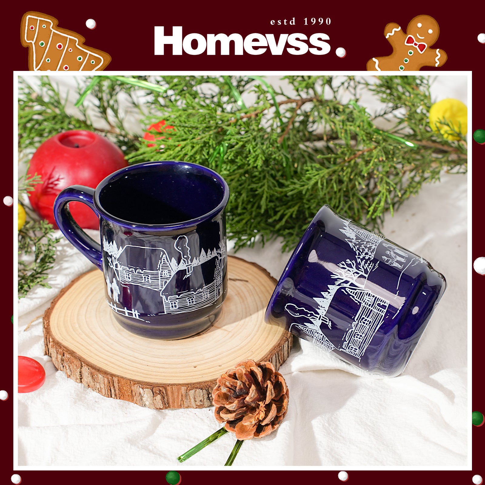 8.5 oz Ceramic Christmas Coffee Mug