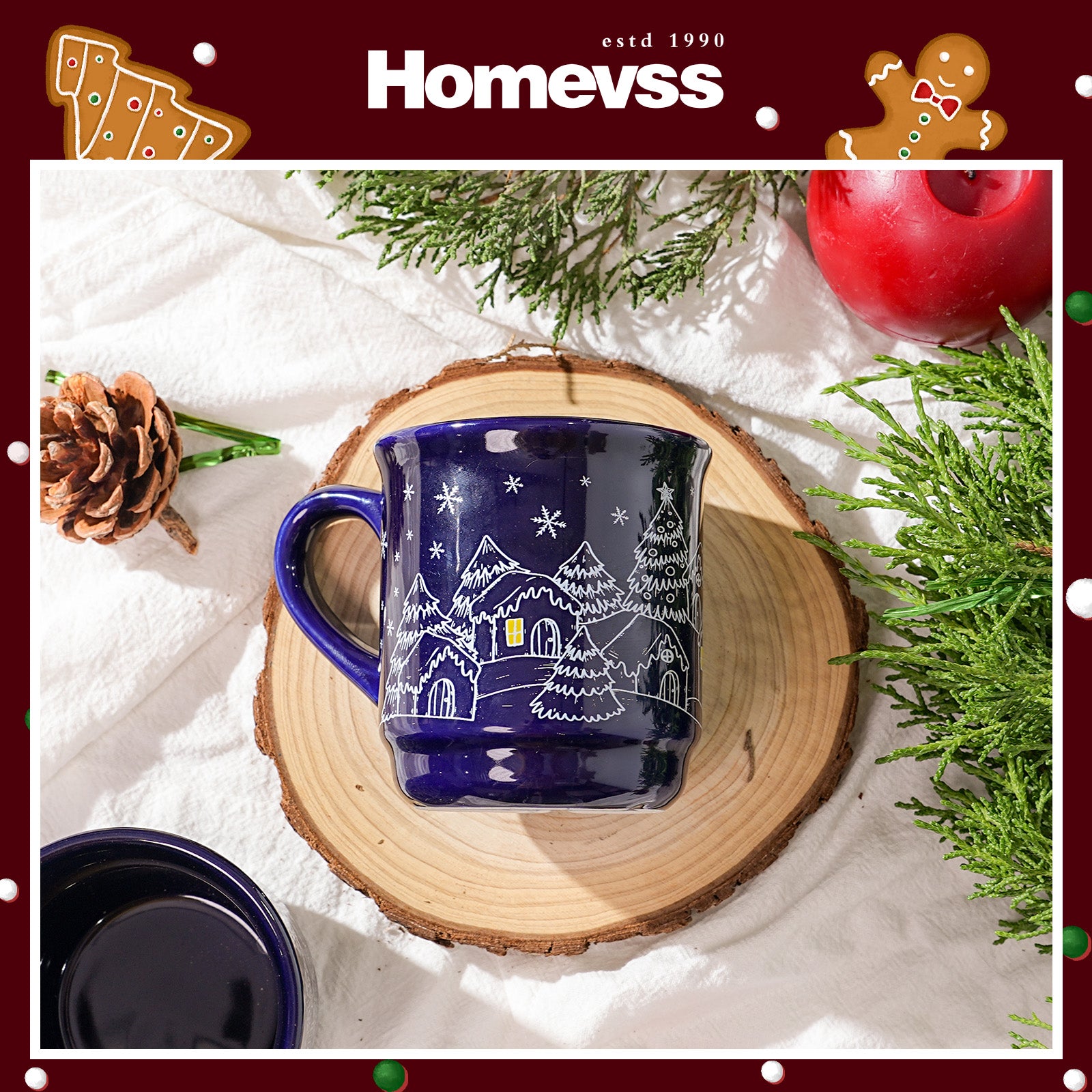 8.5 oz Ceramic Christmas Coffee Mug