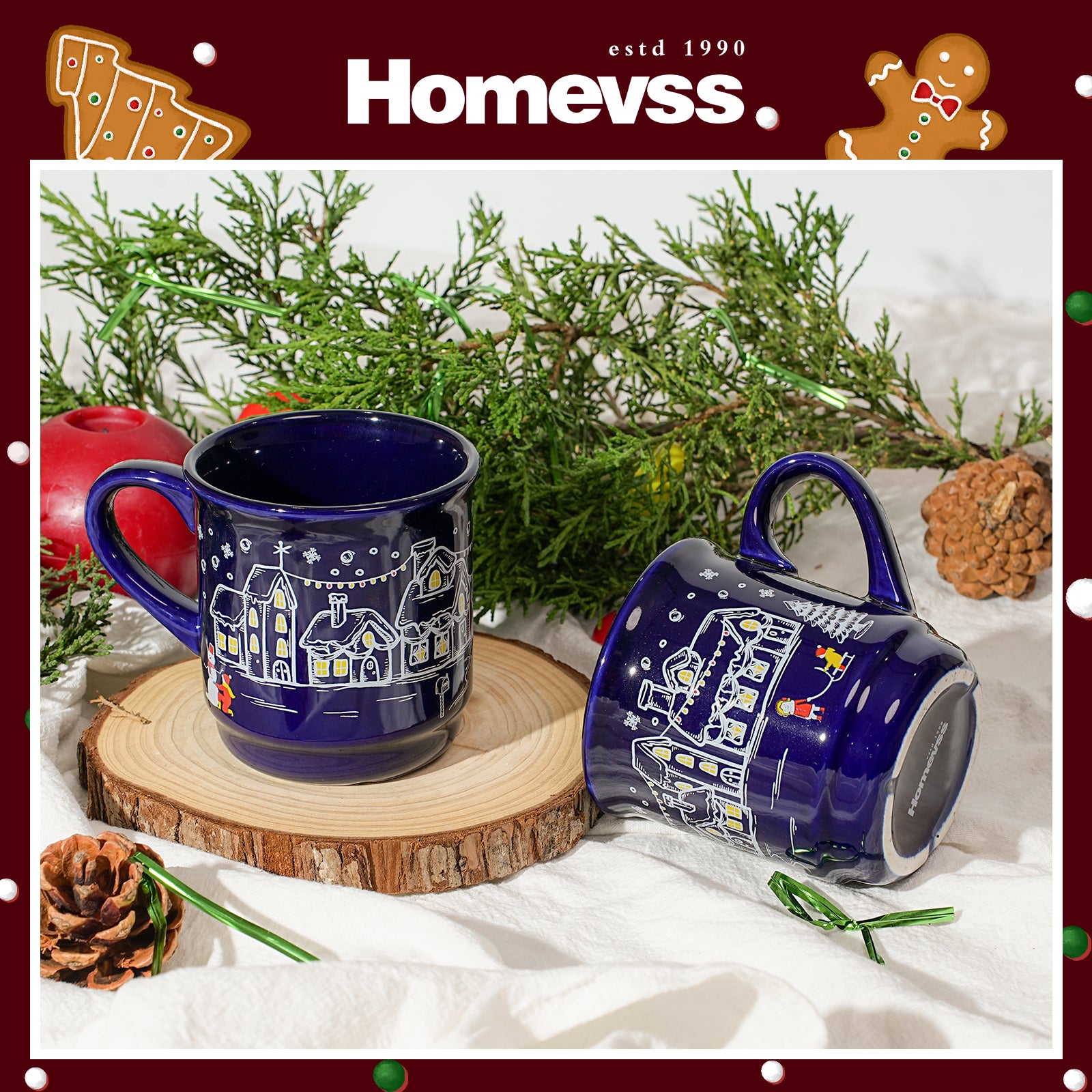 8.5 oz Ceramic Christmas Coffee Mug