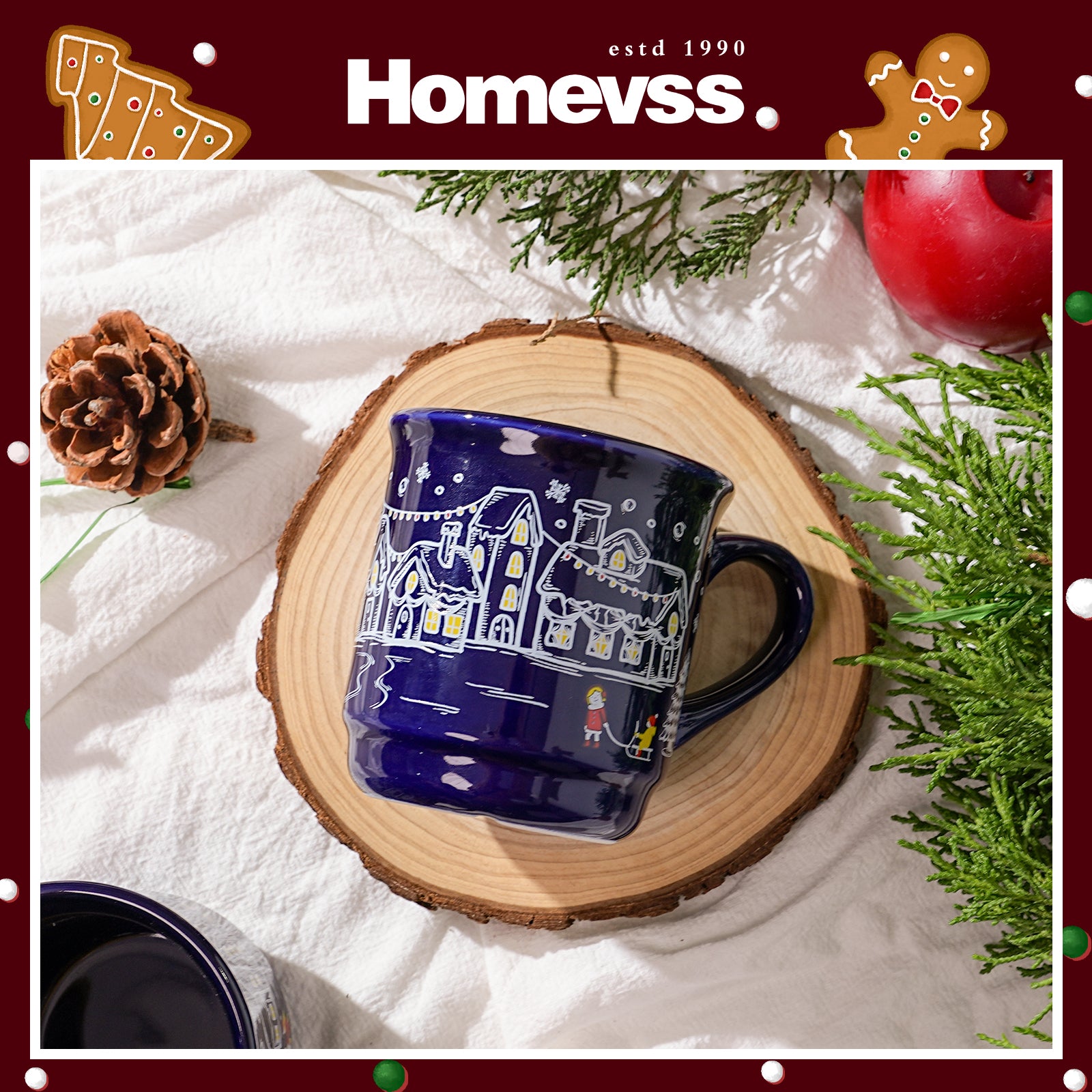 8.5 oz Ceramic Christmas Coffee Mug