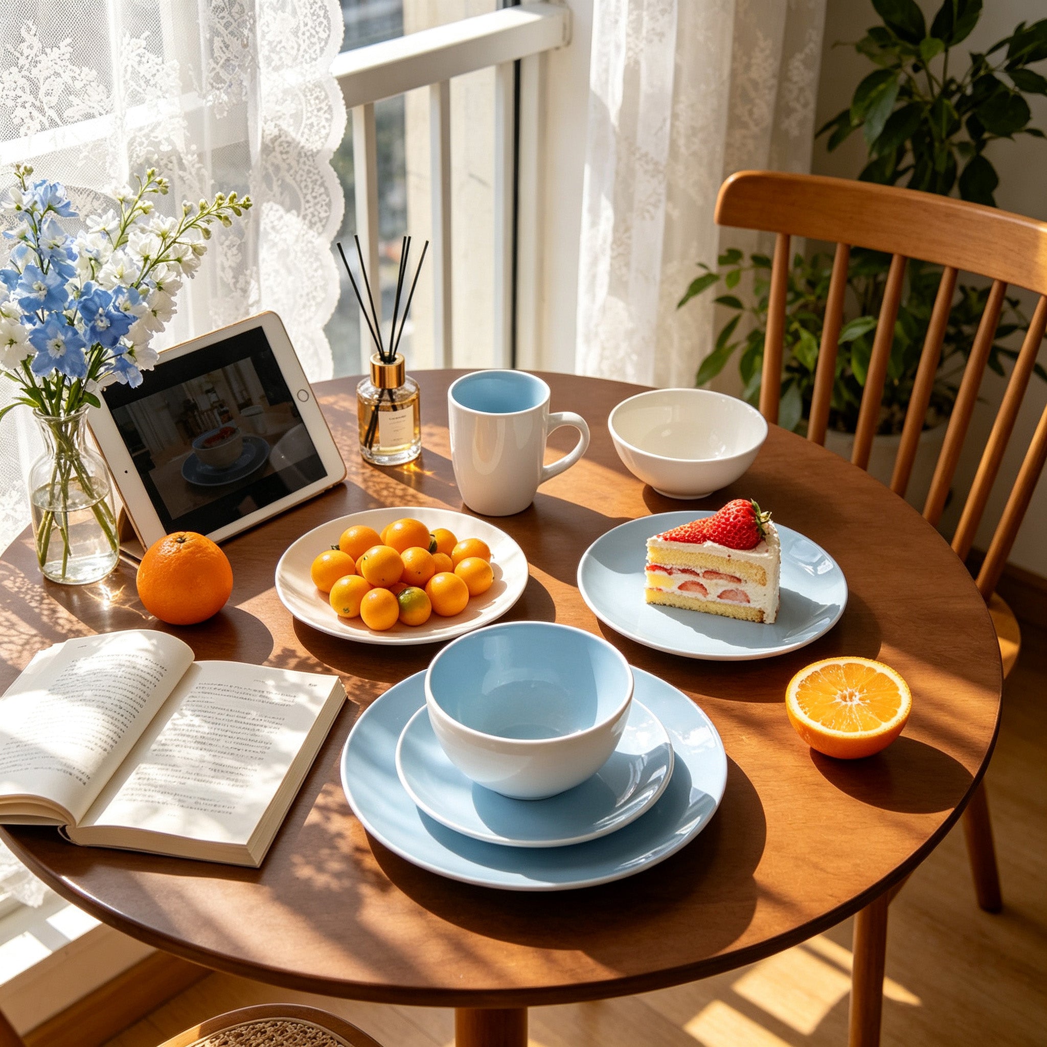 Stoneware Coupe Shape Dinnerware Set