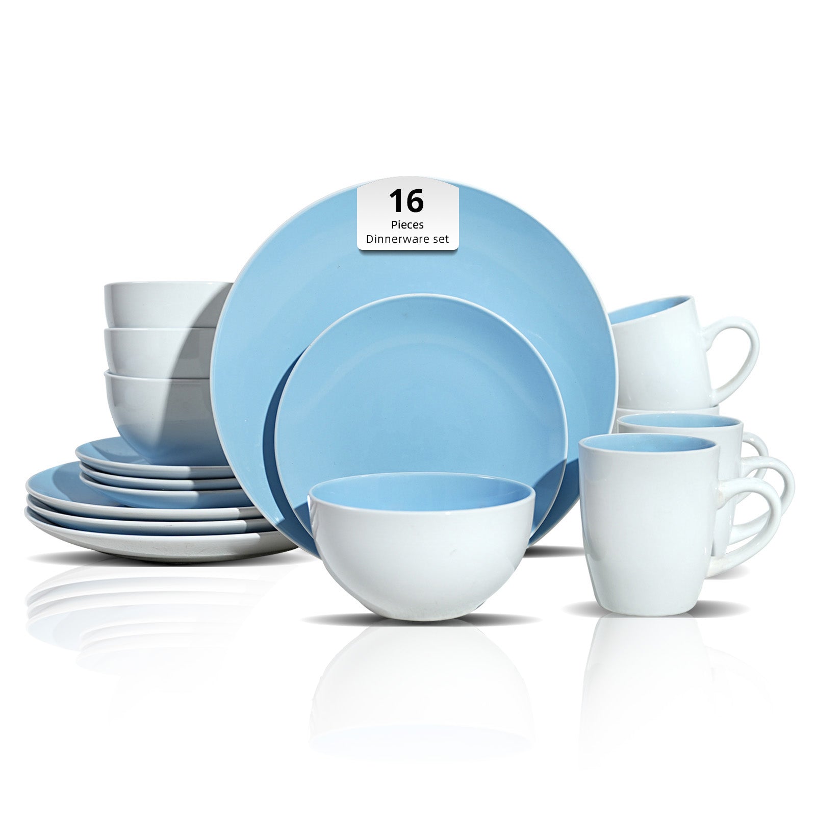 Stoneware Coupe Shape Dinnerware Set