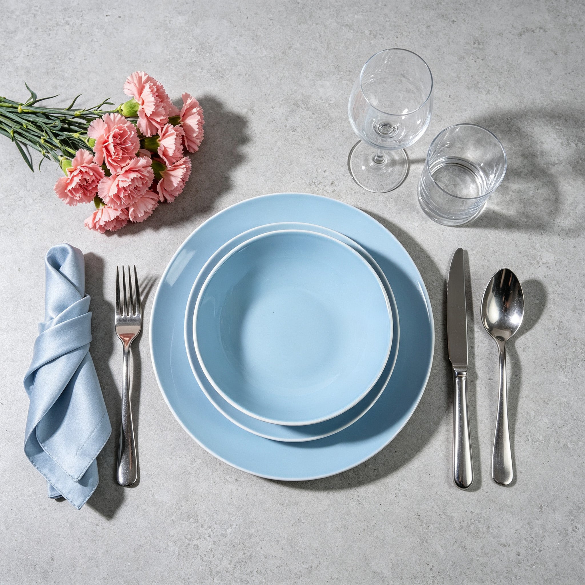 Stoneware Coupe Shape Dinnerware Set