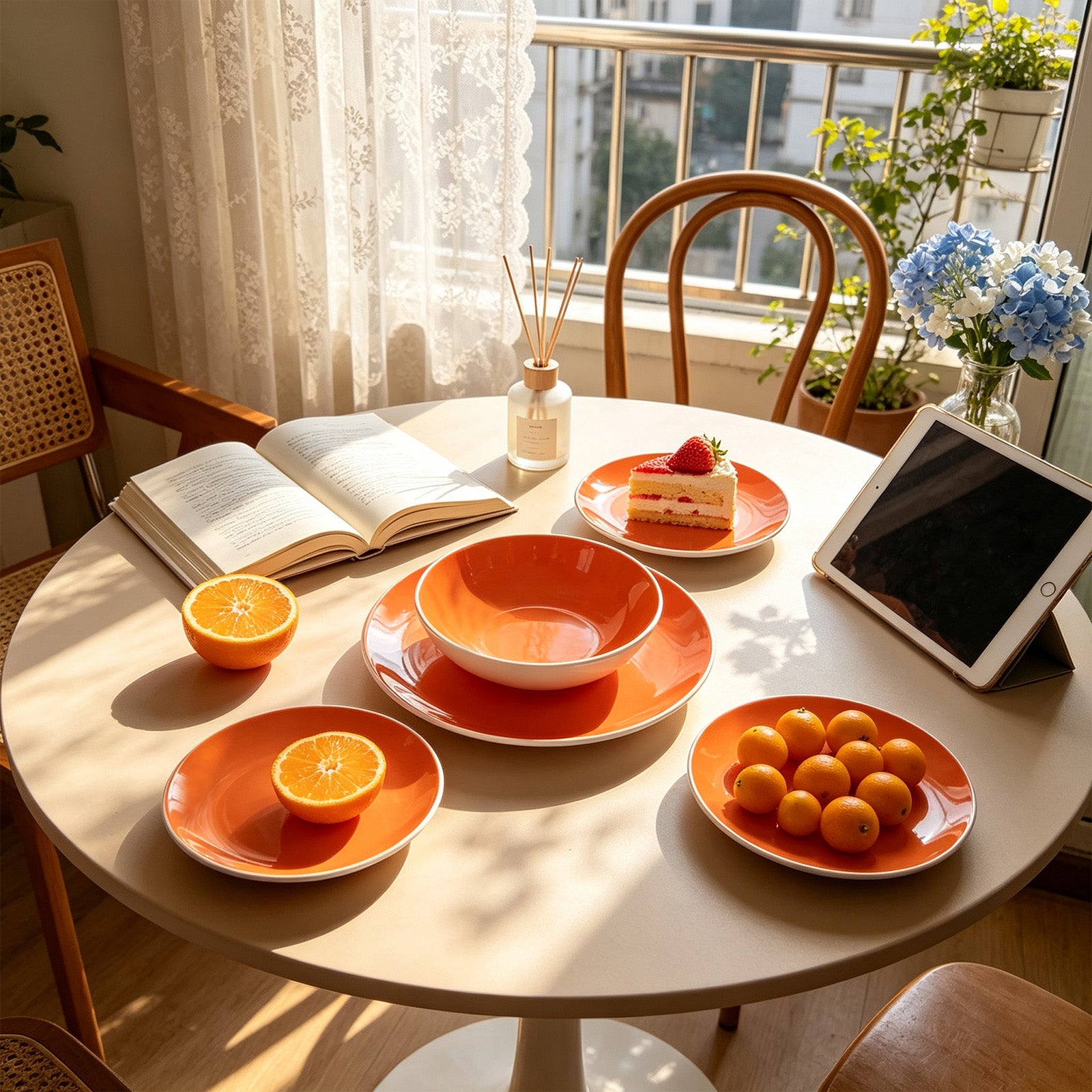 Stoneware Coupe Shape Dinnerware Set
