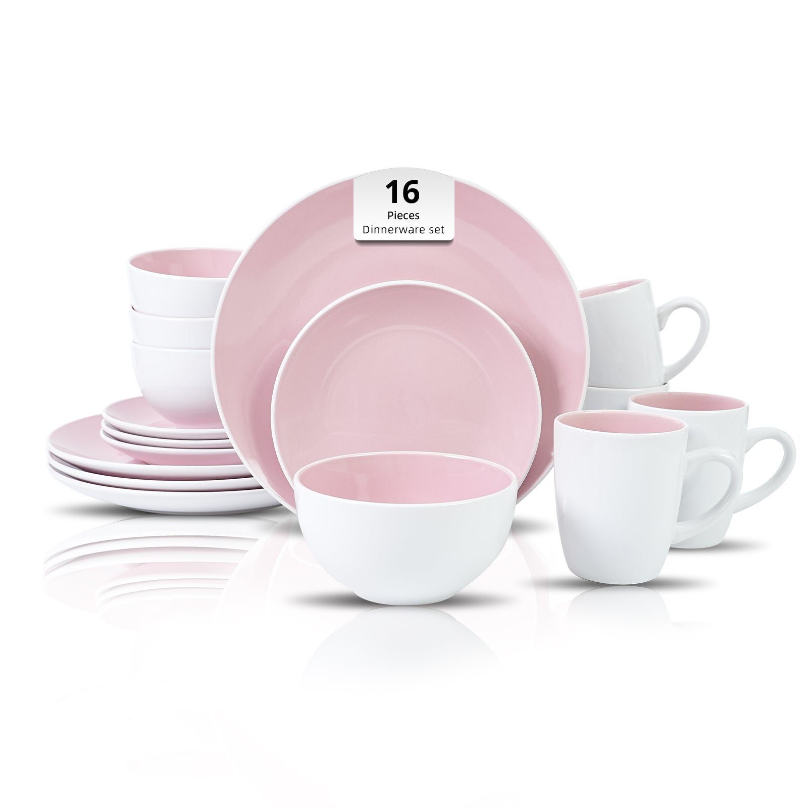 Stoneware Coupe Shape Dinnerware Set