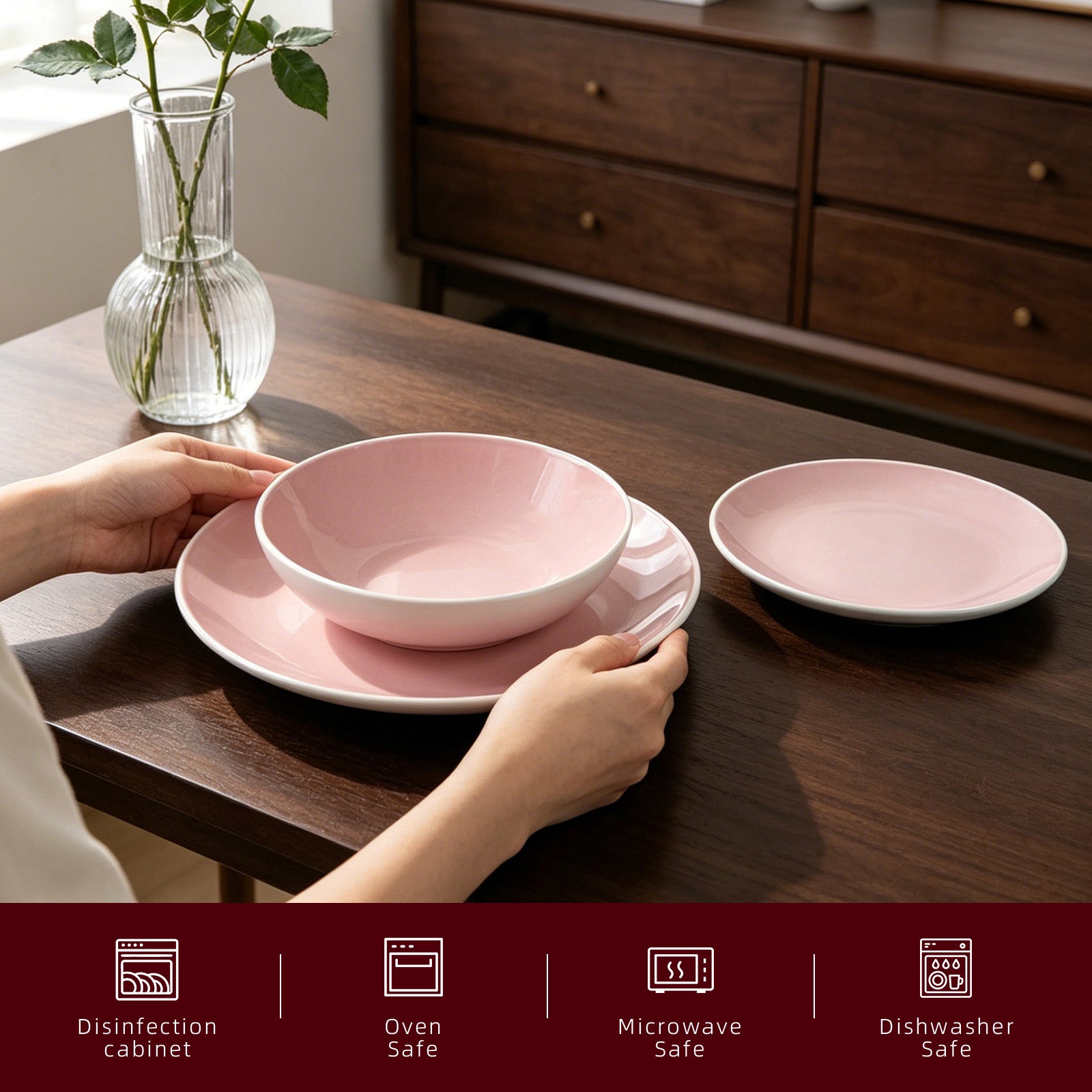 Stoneware Coupe Shape Dinnerware Set