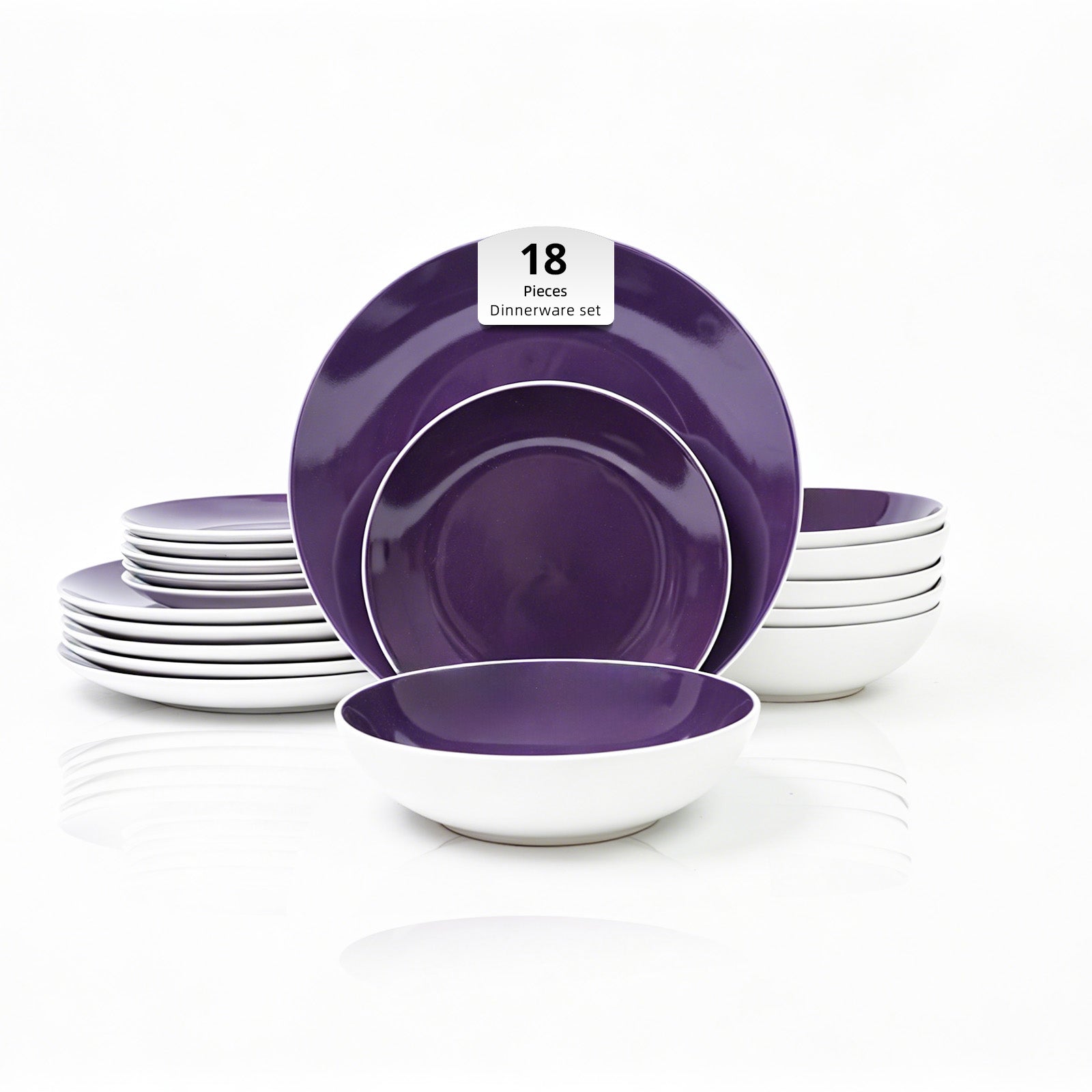 Stoneware Coupe Shape Dinnerware Set