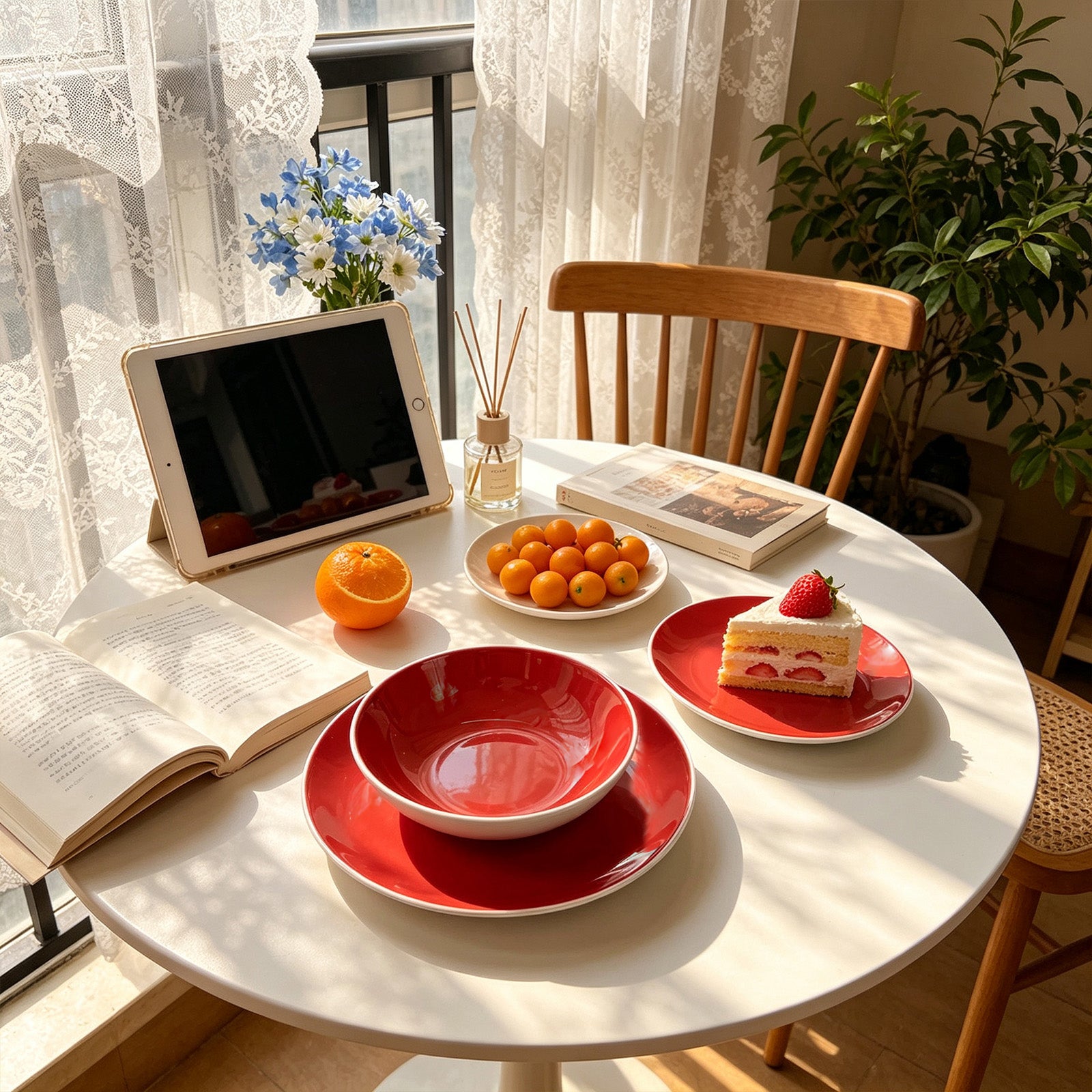 Stoneware Coupe Shape Dinnerware Set