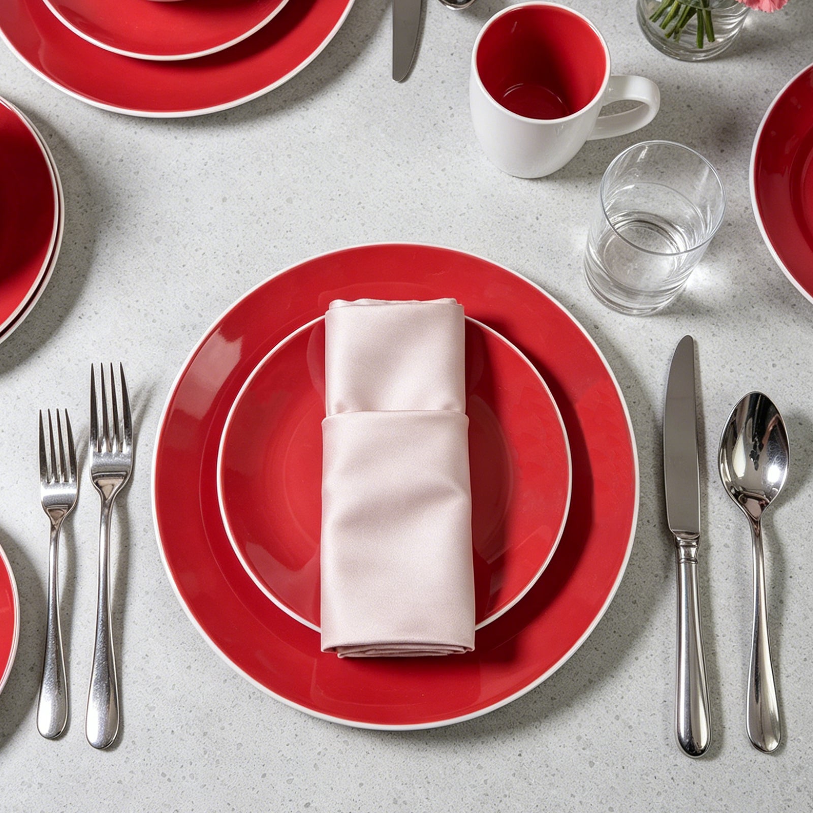 Stoneware Coupe Shape Dinnerware Set