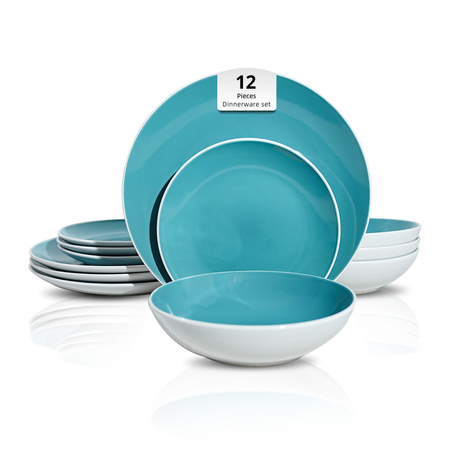 Stoneware Coupe Shape Dinnerware Set