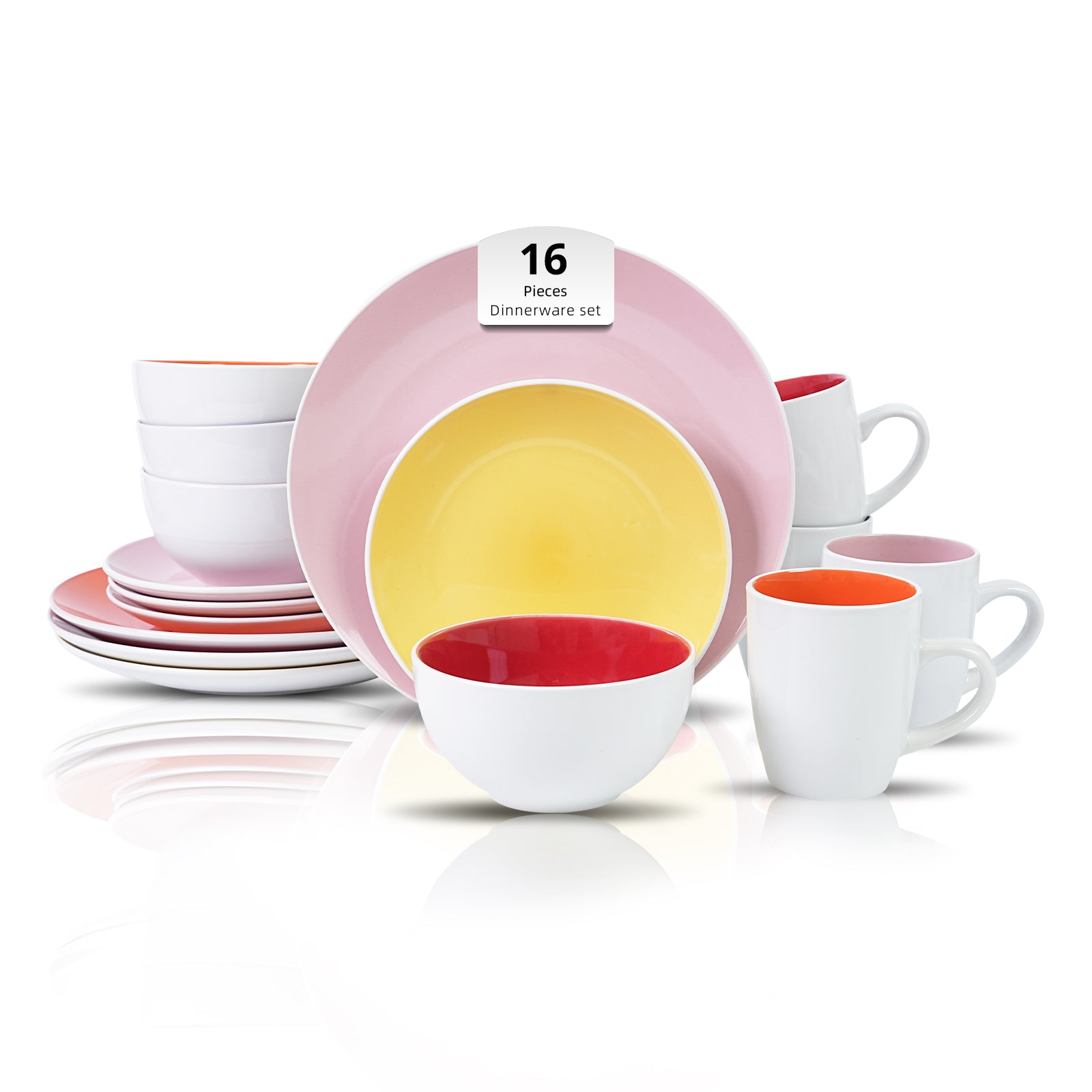 Stoneware Coupe Shape Dinnerware Set