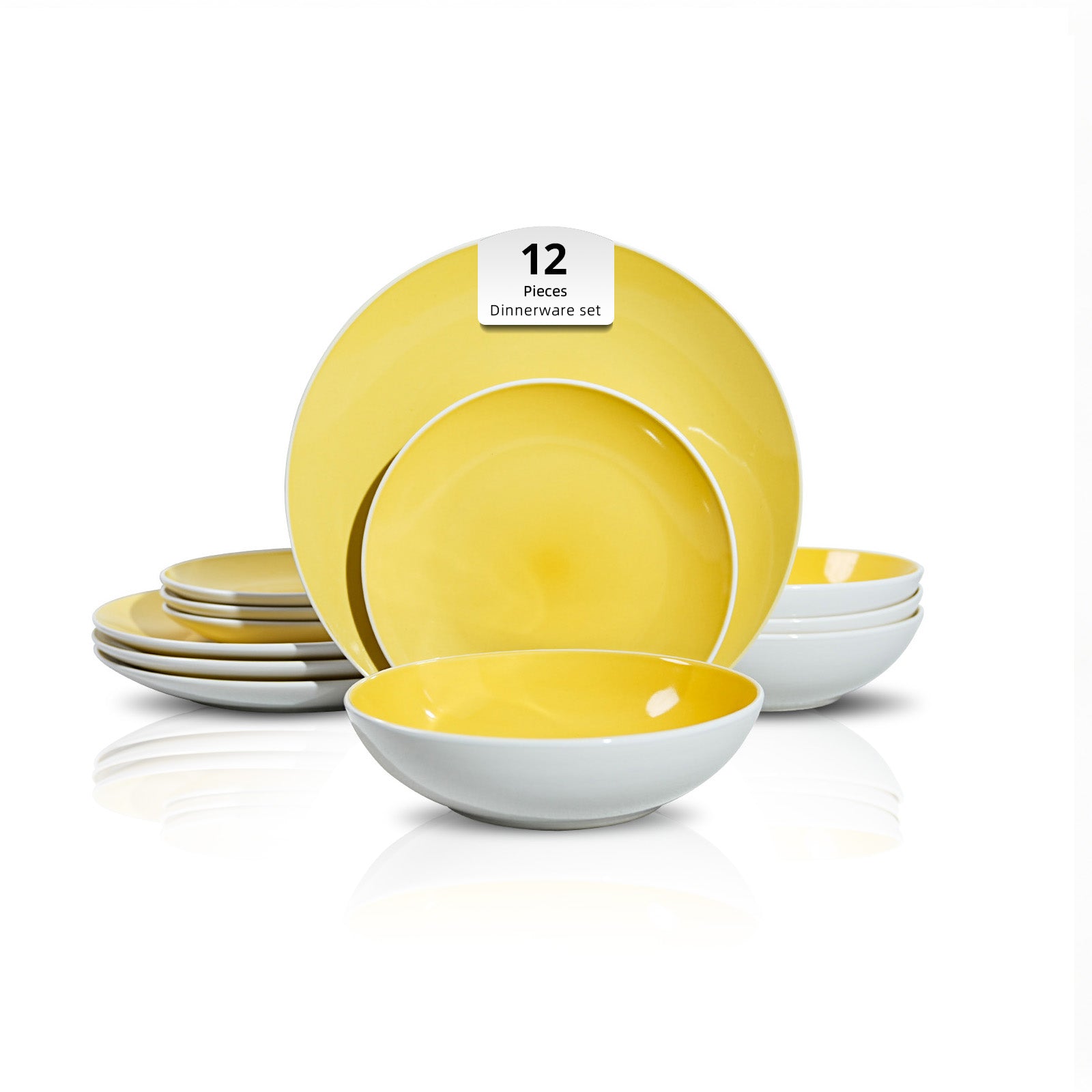 Stoneware Coupe Shape Dinnerware Set