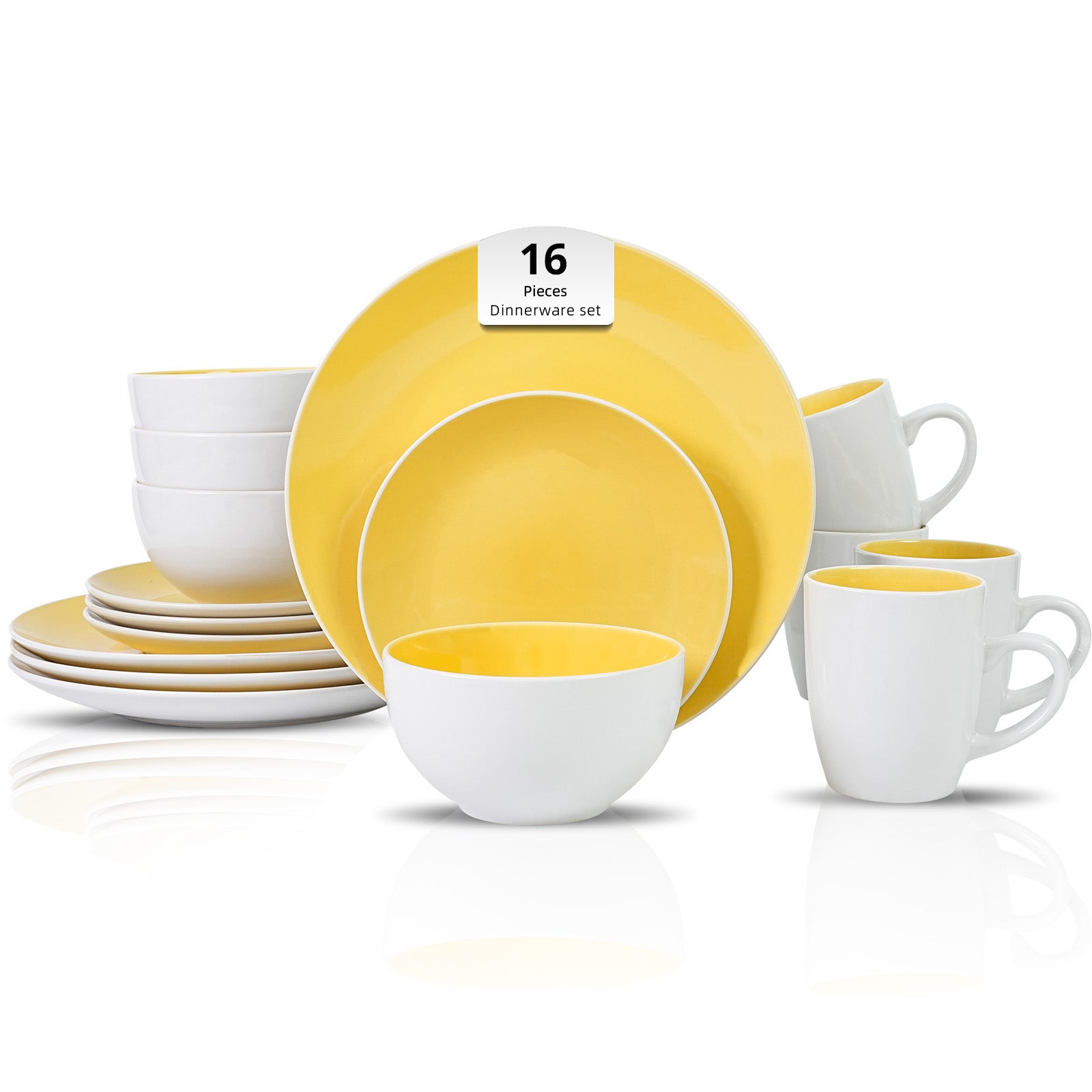 Stoneware Coupe Shape Dinnerware Set