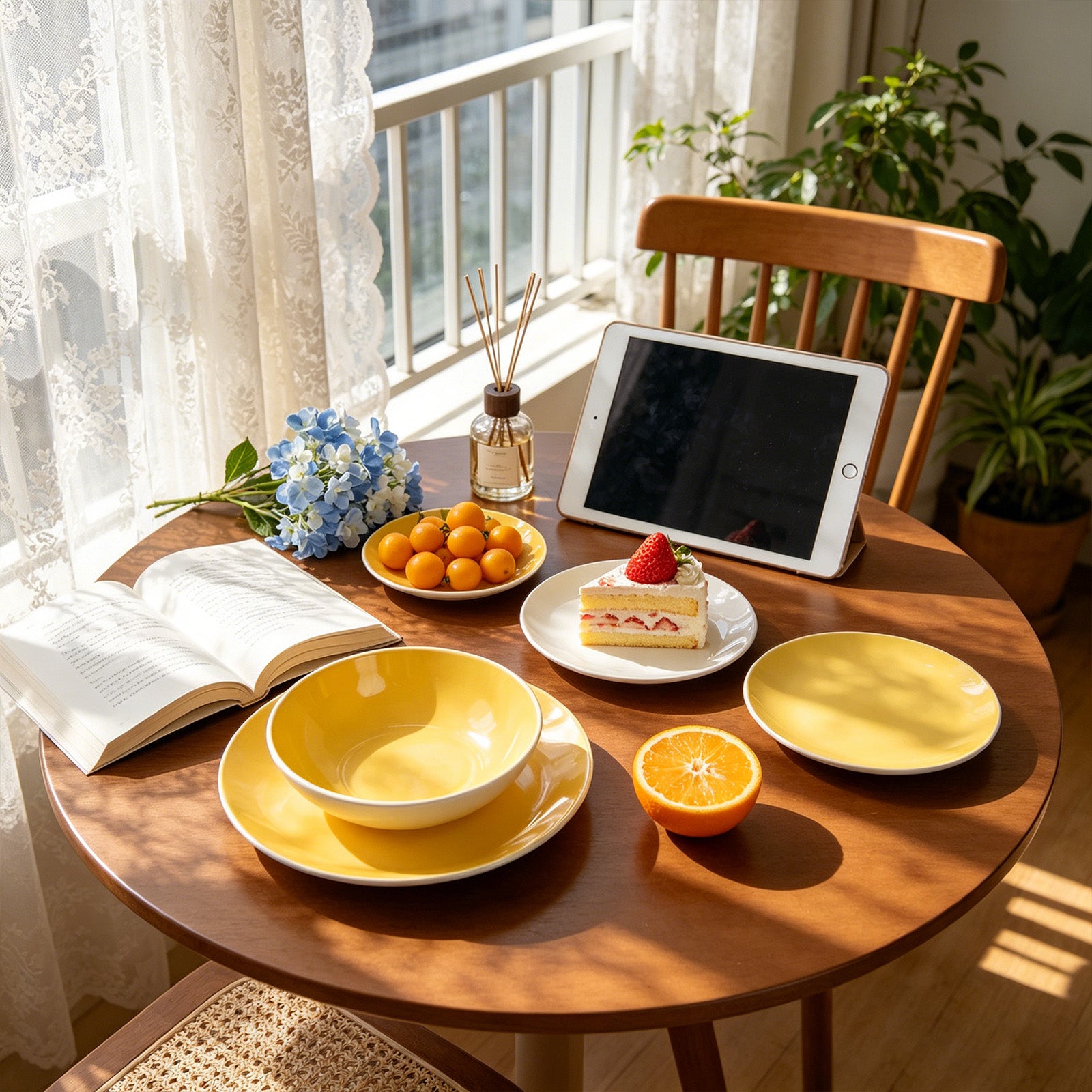 Stoneware Coupe Shape Dinnerware Set