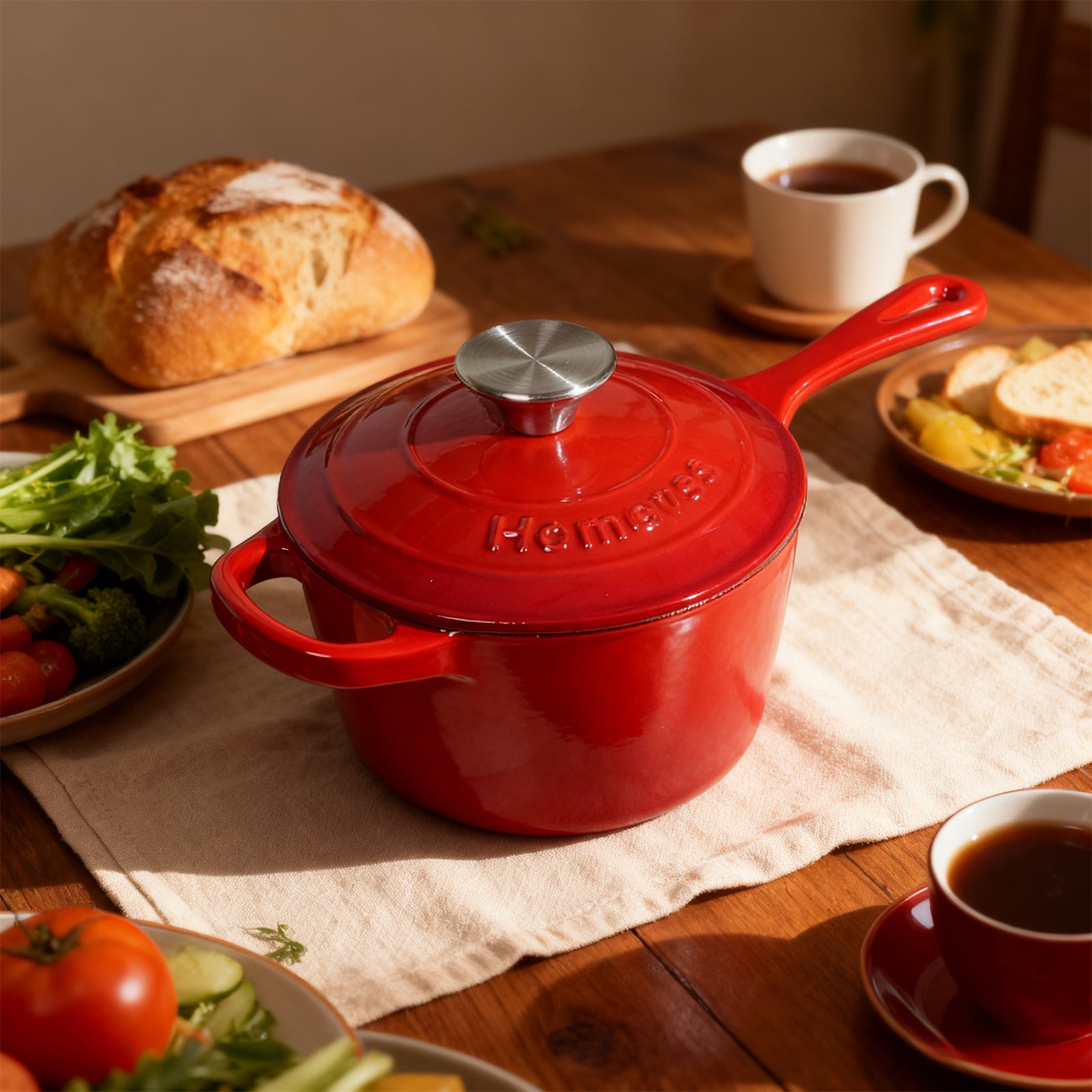 1.75-Quart Enameled Cast Iron Sauce Pan