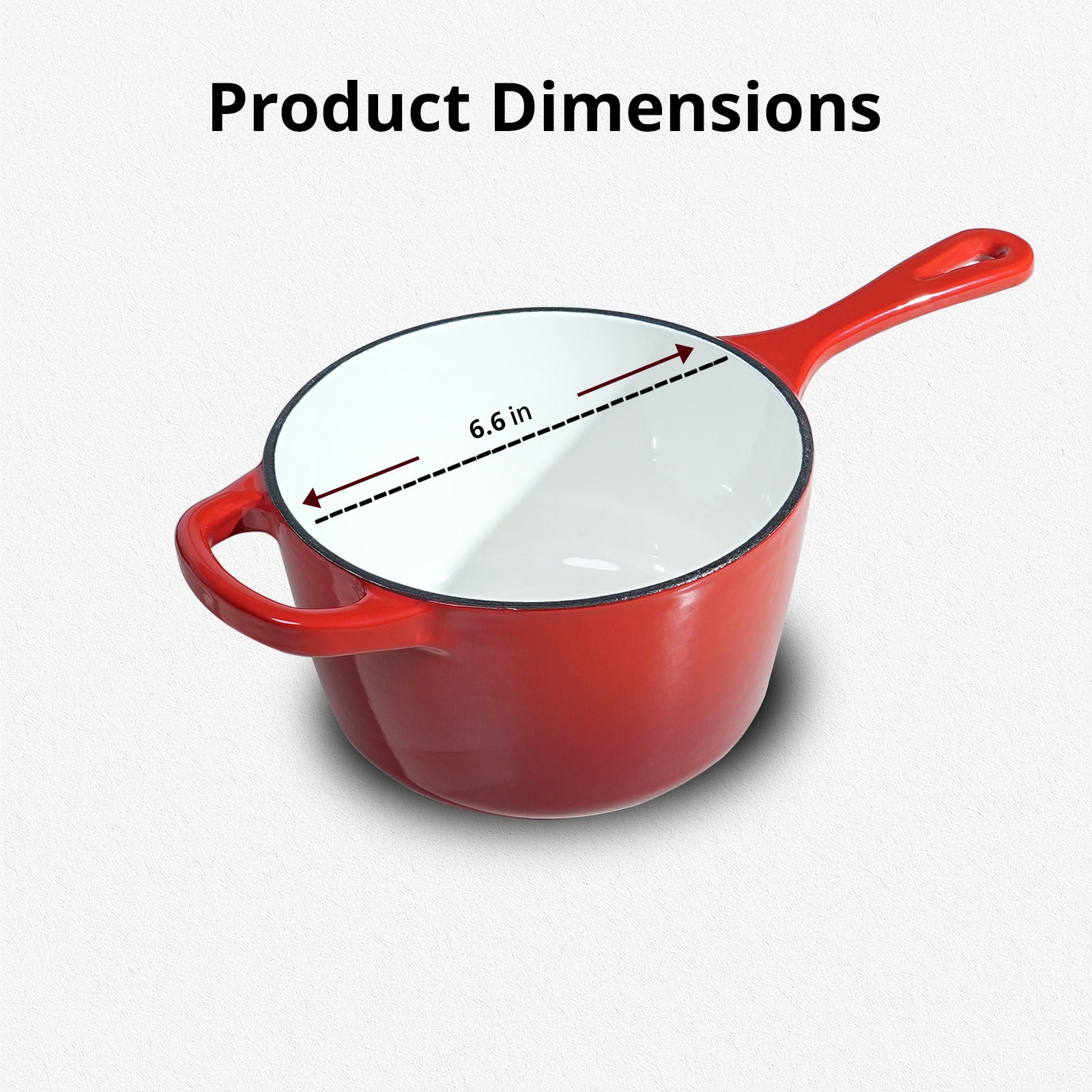 1.75-Quart Enameled Cast Iron Sauce Pan