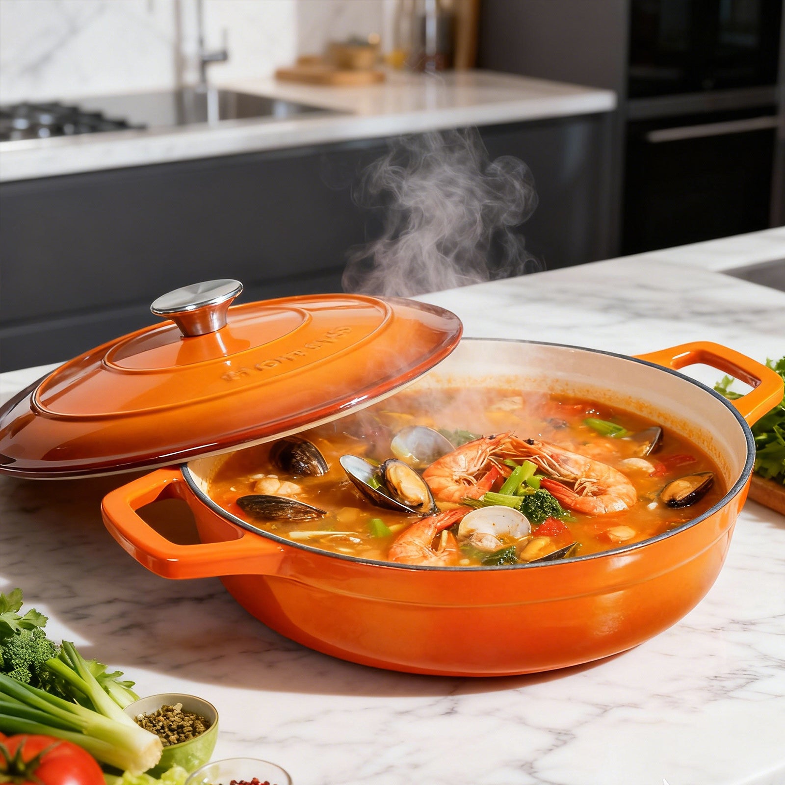 4-Quart Enameled Cast Iron Dutch Oven